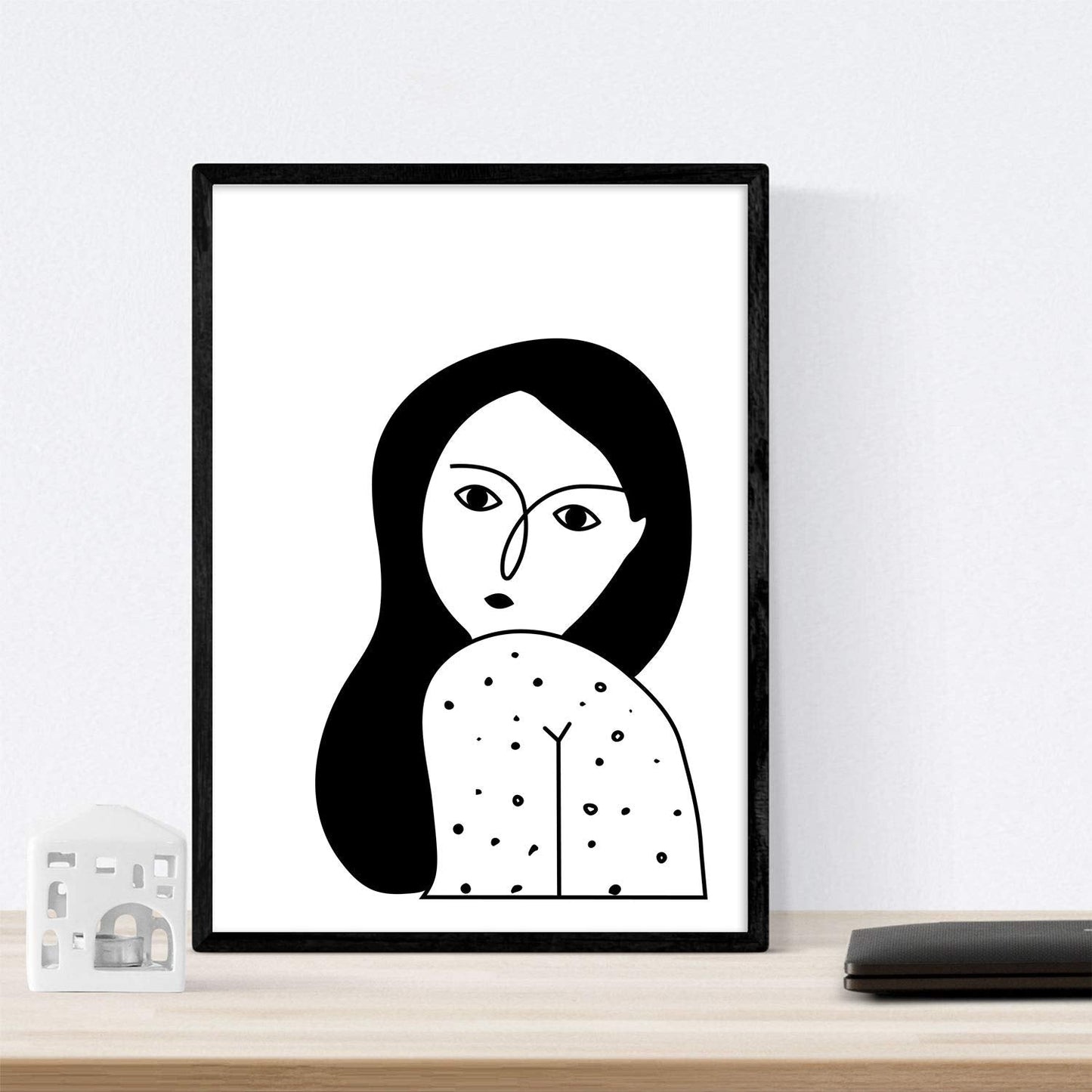 Set de 4 láminas Mujeres, Chicas al Poder. Posters con Dibujos de Mujeres.-Artwork-Nacnic-Nacnic Estudio SL