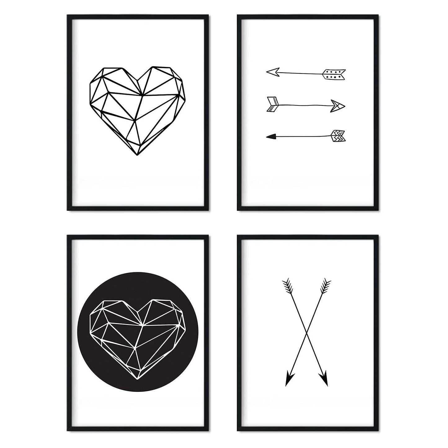 Set de 4 láminas para enmarcar de Formas geométricas. Producto de diseño.-Artwork-Nacnic-Nacnic Estudio SL