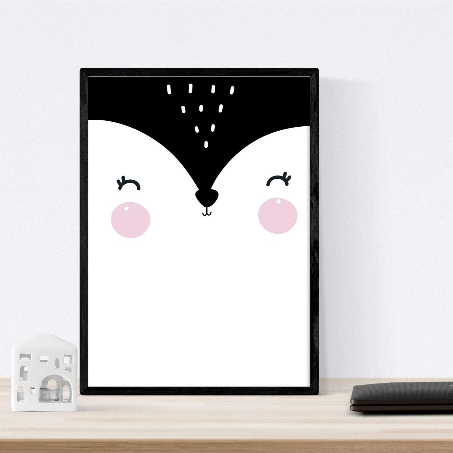 Set de 4 láminas "Pinguino, oso zorro y abrazos". Posters de animales.-Artwork-Nacnic-Nacnic Estudio SL