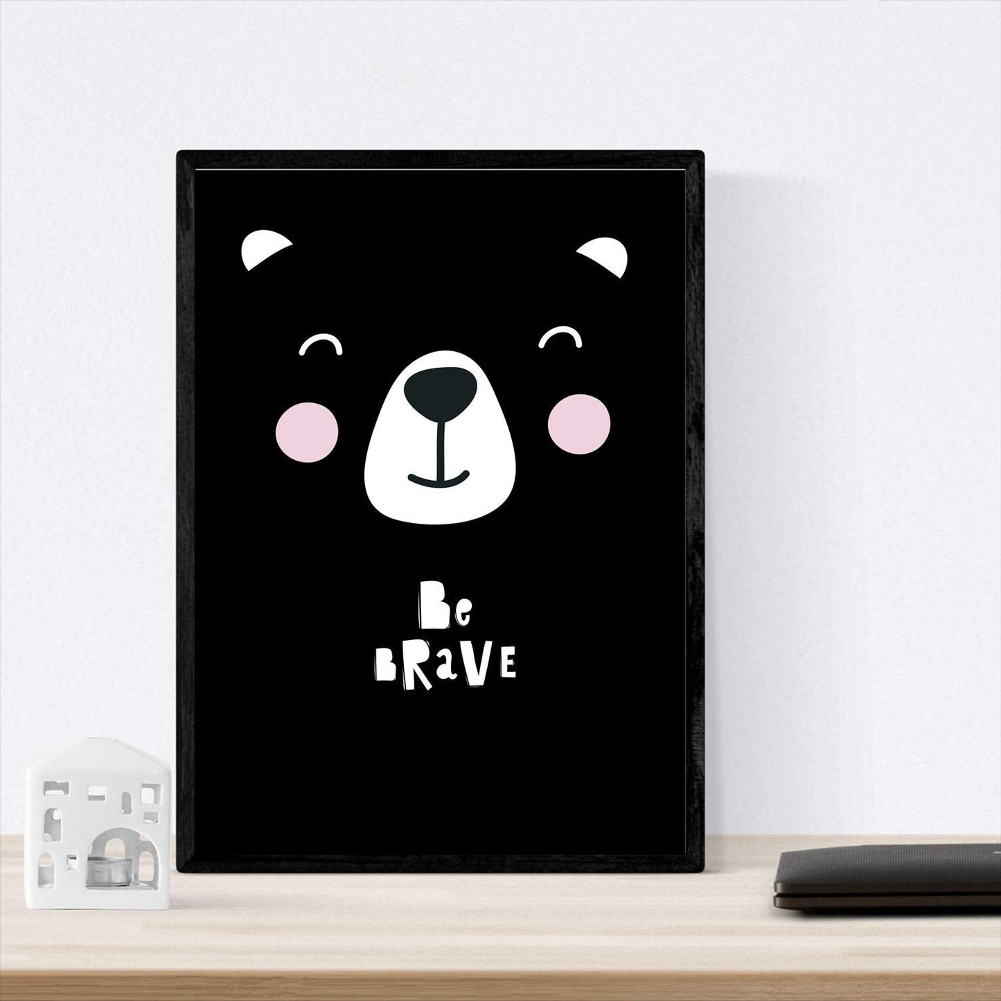 Set de 4 láminas "Pinguino, oso zorro y abrazos". Posters de animales.-Artwork-Nacnic-Nacnic Estudio SL