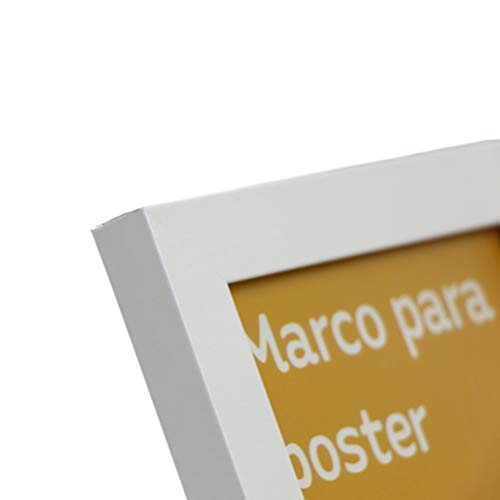 Set de 4 Marcos blancos para fotos, posters, láminas, diplomas. Tamaño(20x25 cm).Robustos de MDF y frontal de plexiglas.Marcos blancos para colgar de alta calidad.-Nacnic-Nacnic Estudio SL