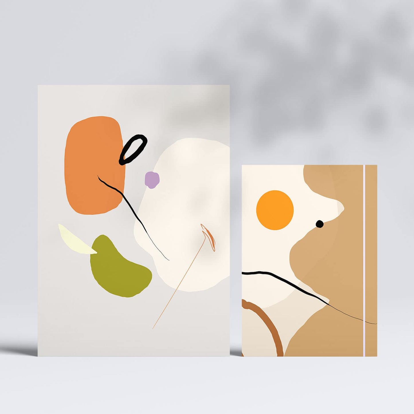 Set de 6 posters de Minimalismo. Colección de láminas con estética collage para la Tamaños A3 y A4. .-Artwork-Nacnic-Nacnic Estudio SL