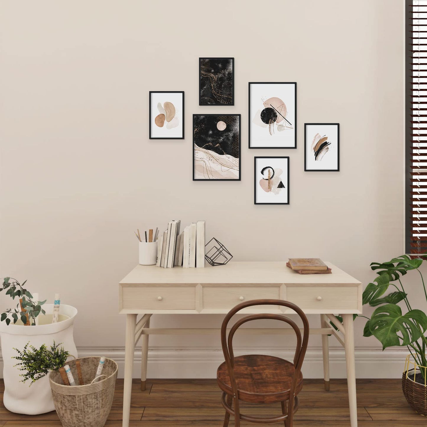 Set de 6 posters Sueño abstracto. Colección de láminas con estética collage para la Tamaños A3 y A4. .-Artwork-Nacnic-Nacnic Estudio SL