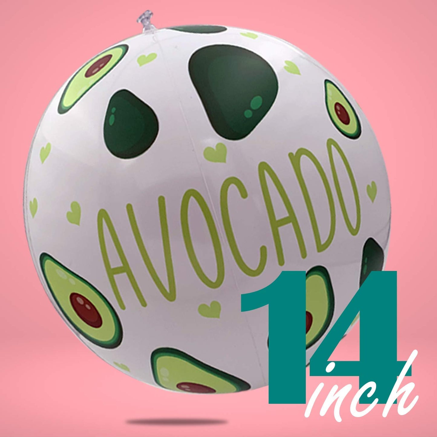 Set de Colchoneta Hinchable Aguacate y 3 Pelotas Inflables para Vacaciones, Fiestas de Verano y Cumpleaños | Hamaca Tumbona Gigante-Nacnic-Nacnic Estudio SL