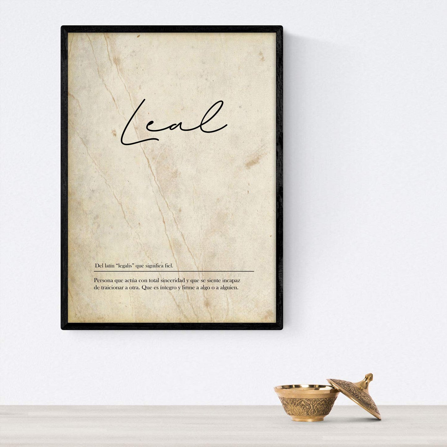 Set de cuatro láminas con definiciones de Palabras para mi pareja chico Fondo vintage.-Artwork-Nacnic-Nacnic Estudio SL