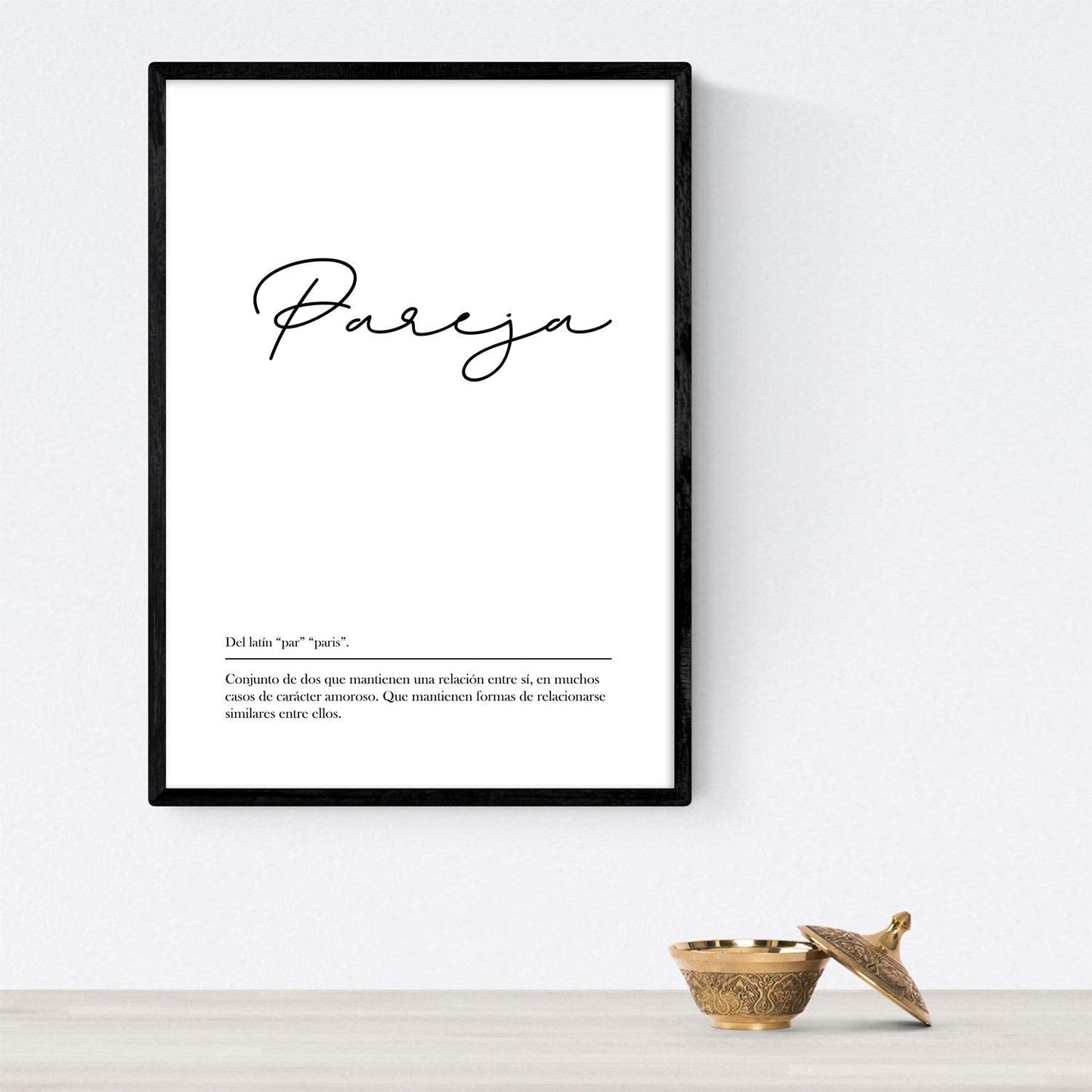 Set de cuatro láminas con definiciones de Palabras para pareja Fondo blanco-Artwork-Nacnic-Nacnic Estudio SL