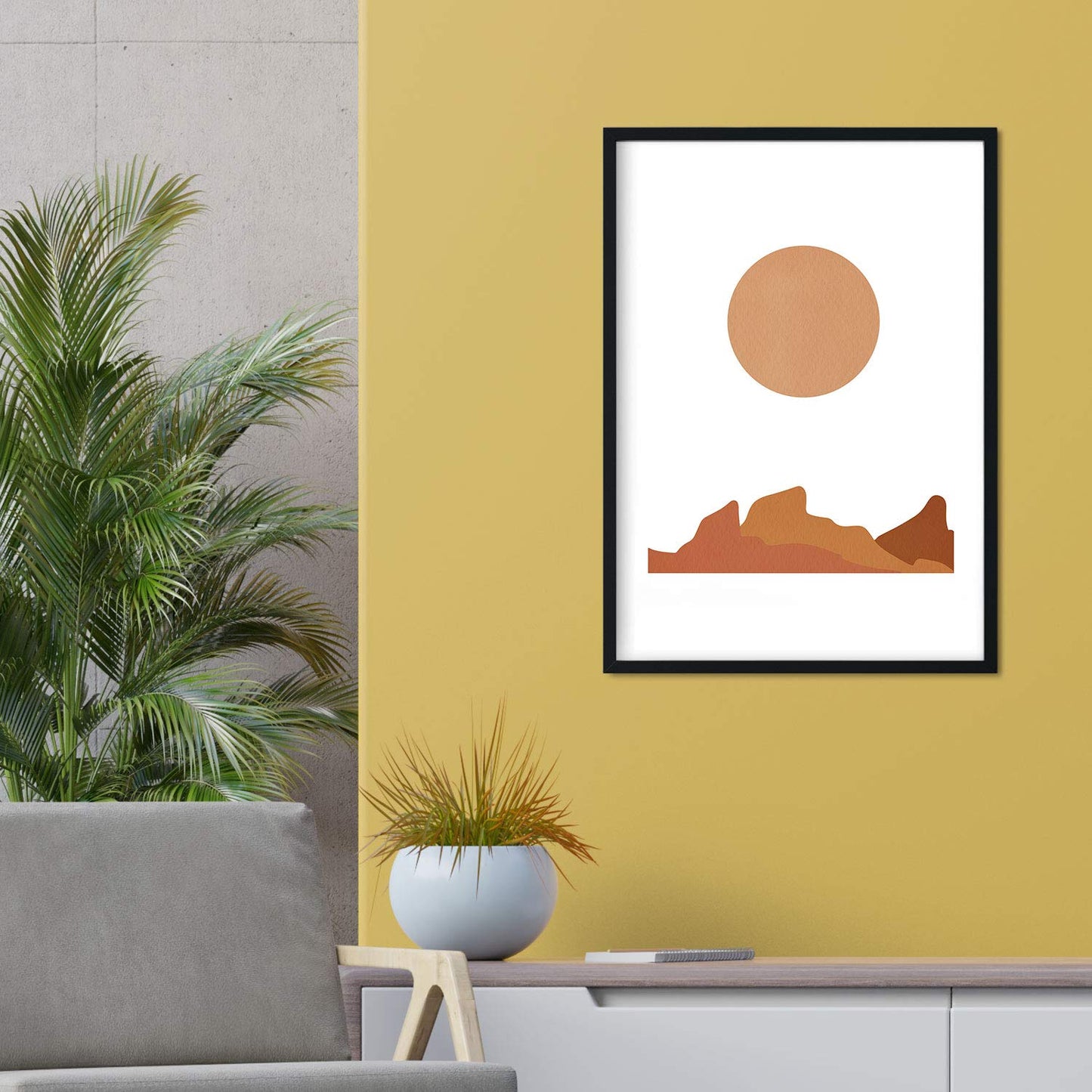 Set de cuatro láminas con diseños coloridos basados en Marruecos. Pack de láminas 'Desierto' diseño minimalista.-Artwork-Nacnic-Nacnic Estudio SL