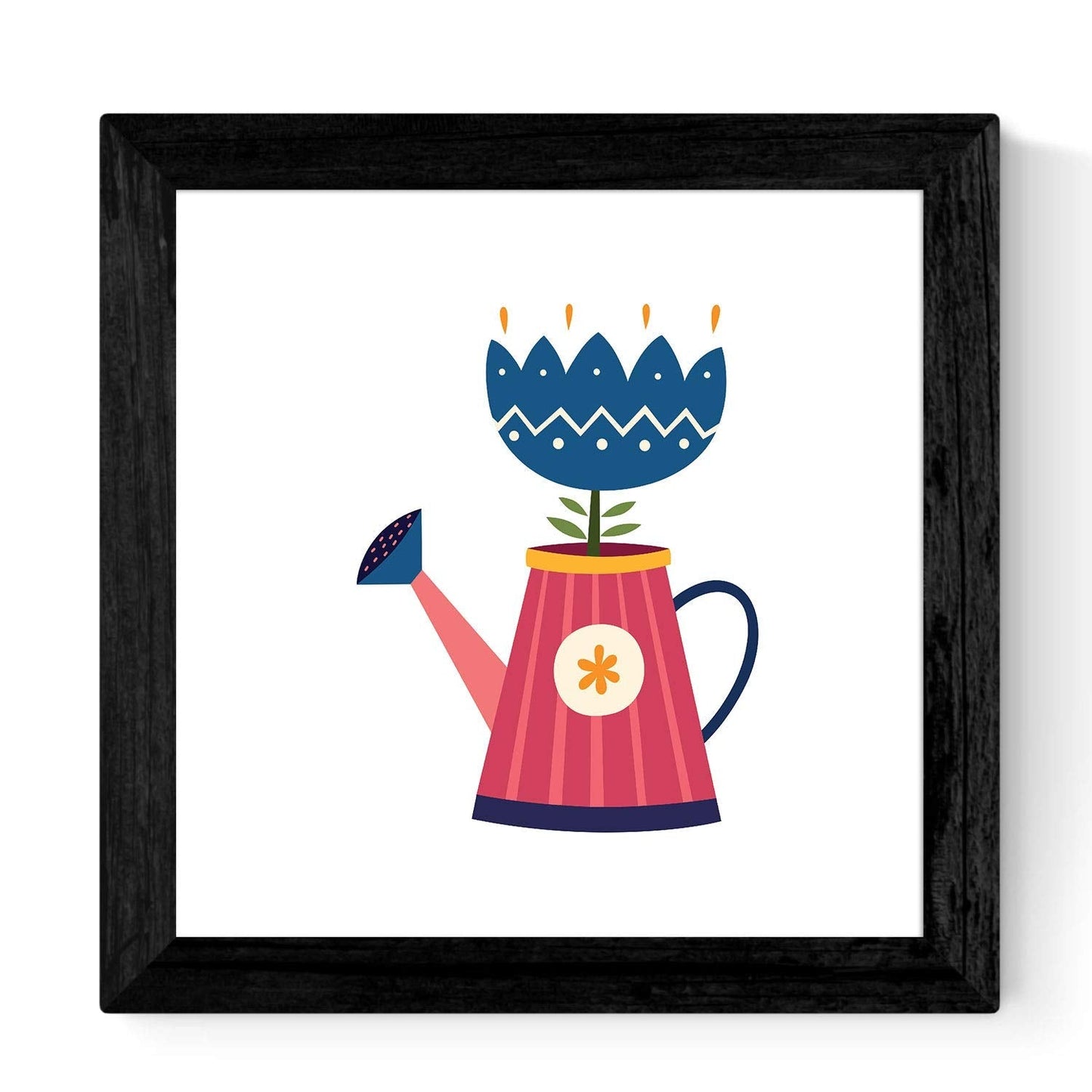 Set de cuatro láminas cuadradas con ilustraciones de llamativos ramos de flores cm estilo escandinavo nordico-Artwork-Nacnic-Nacnic Estudio SL