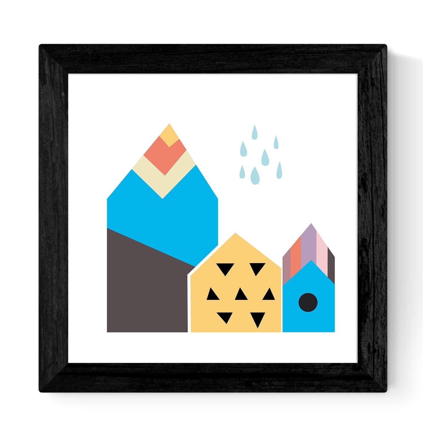 Set de cuatro láminas cuadradas con ilustraciones de naturaleza otoño escandinava cm estilo nordico-Artwork-Nacnic-Nacnic Estudio SL