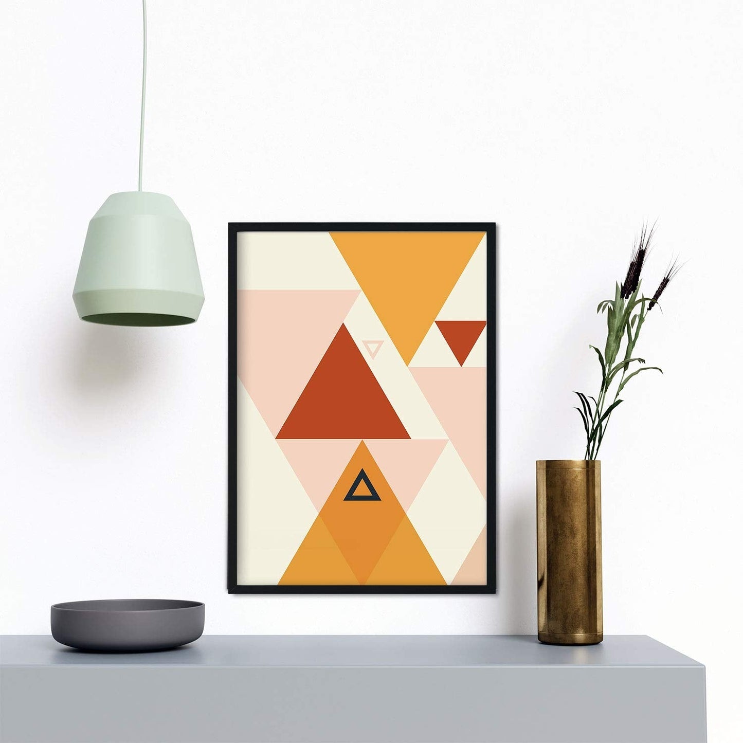 Set de cuatro posters de constructivismo. Pack de láminas Arena del Sahara con diseños a color inspirados en el constructivismo abstracto.-Artwork-Nacnic-Nacnic Estudio SL