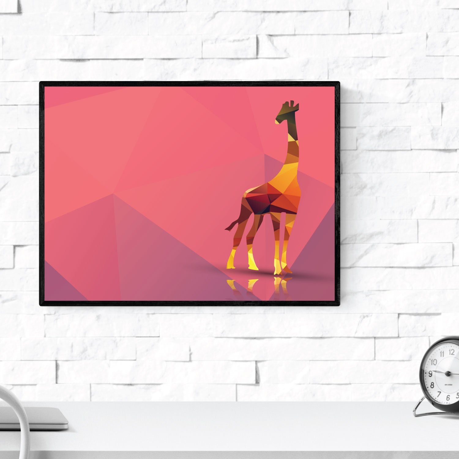 Set de Dos láminas Animales GEOMÉTRICOS. Tamaño A3-Artwork-Nacnic-Nacnic Estudio SL