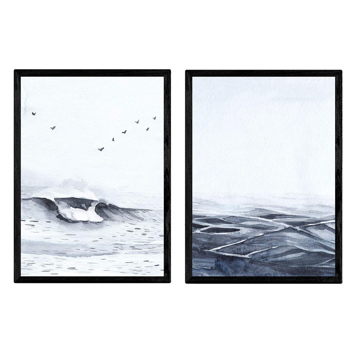 Set de dos láminas Mediterraneo. Láminas estilo nórdico para enmarcar-Artwork-Nacnic-Nacnic Estudio SL