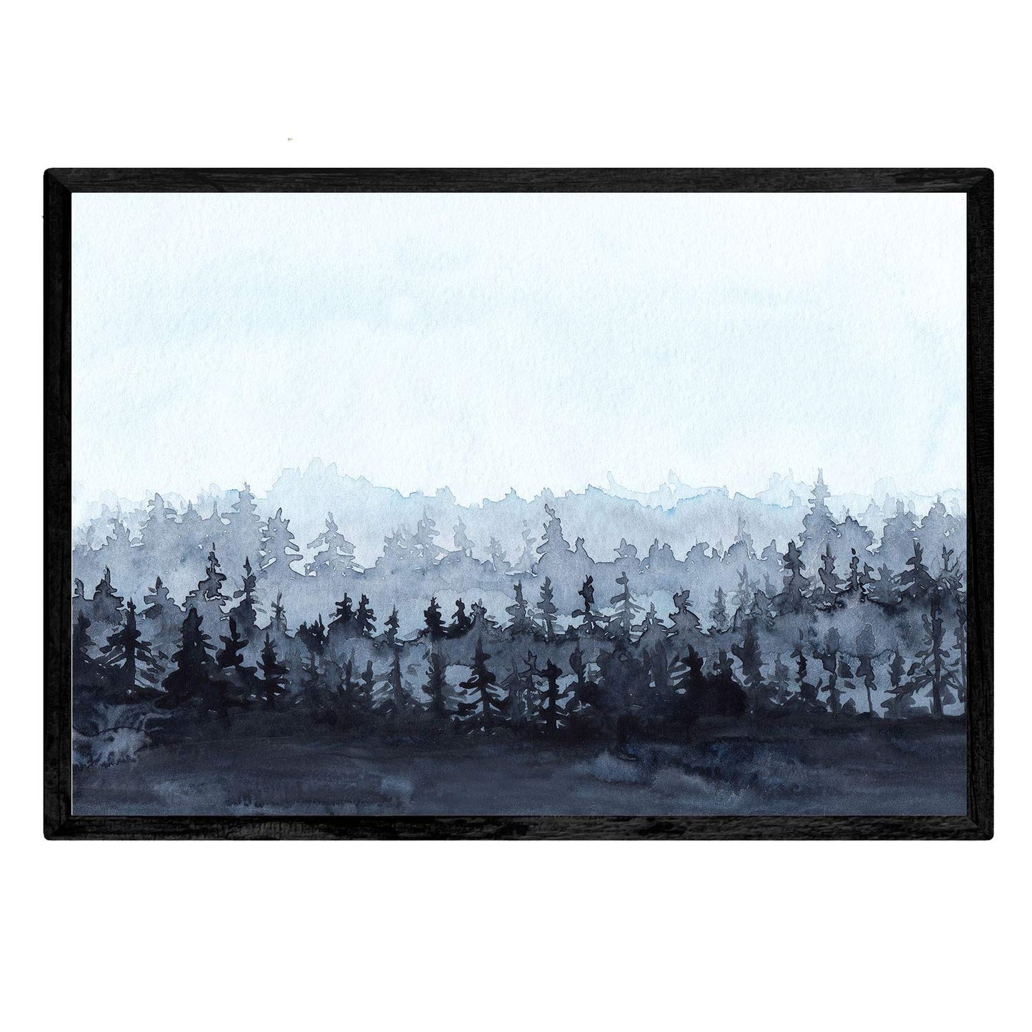 Set de dos láminas Paisaje nordico, nieve, hielo. Láminas estilo nórdico para enmarcar-Artwork-Nacnic-Nacnic Estudio SL