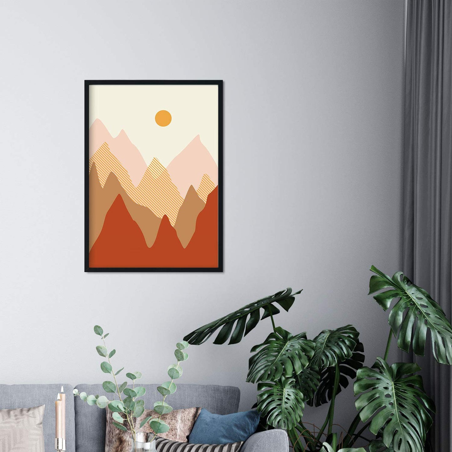 Set de dos posters de paisajes abstractos. Pack de láminas Camino con diseños a color inspirados en paisajes reales.-Artwork-Nacnic-Nacnic Estudio SL