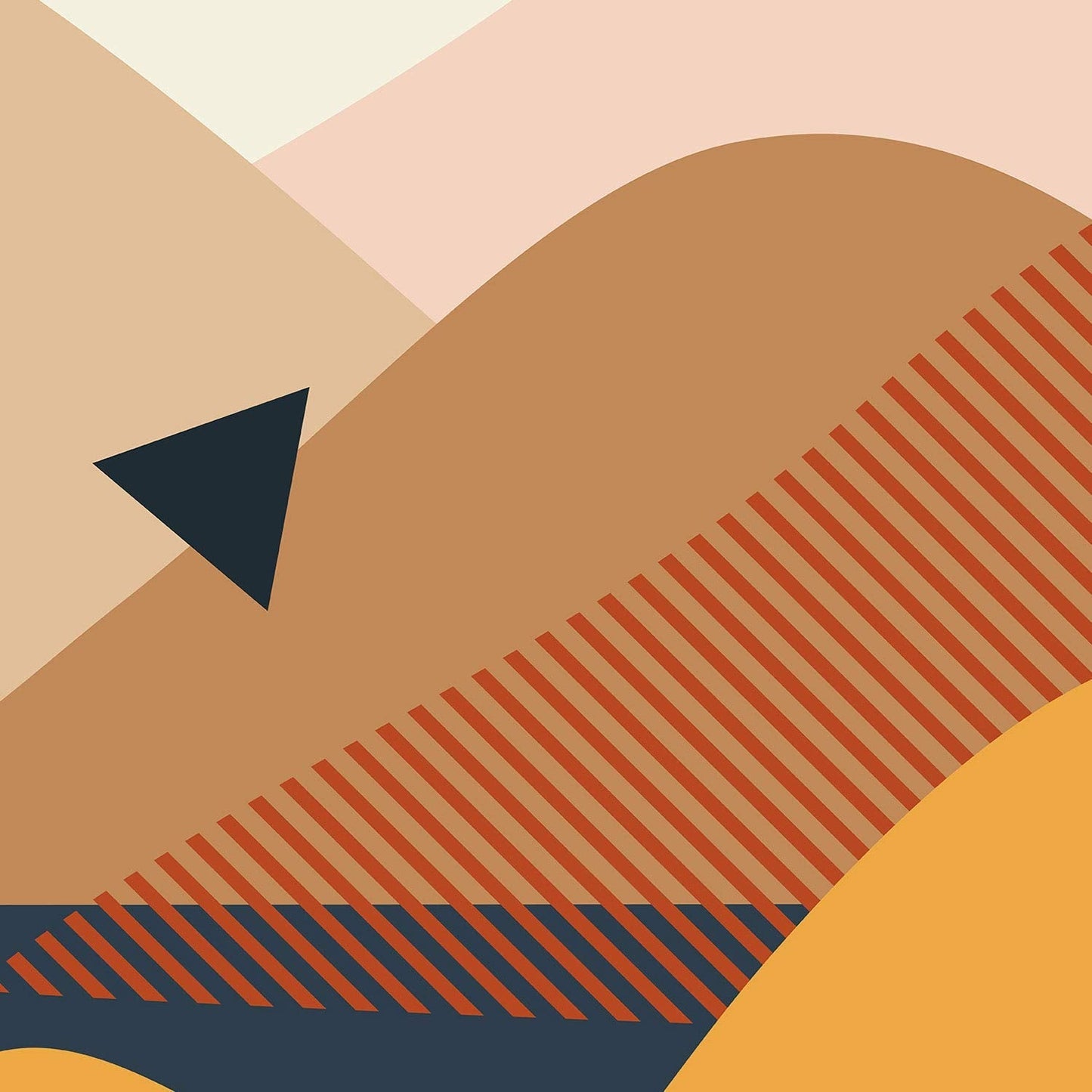 Set de dos posters de paisajes abstractos. Pack de láminas Noche con diseños a color inspirados en paisajes reales.-Artwork-Nacnic-Nacnic Estudio SL
