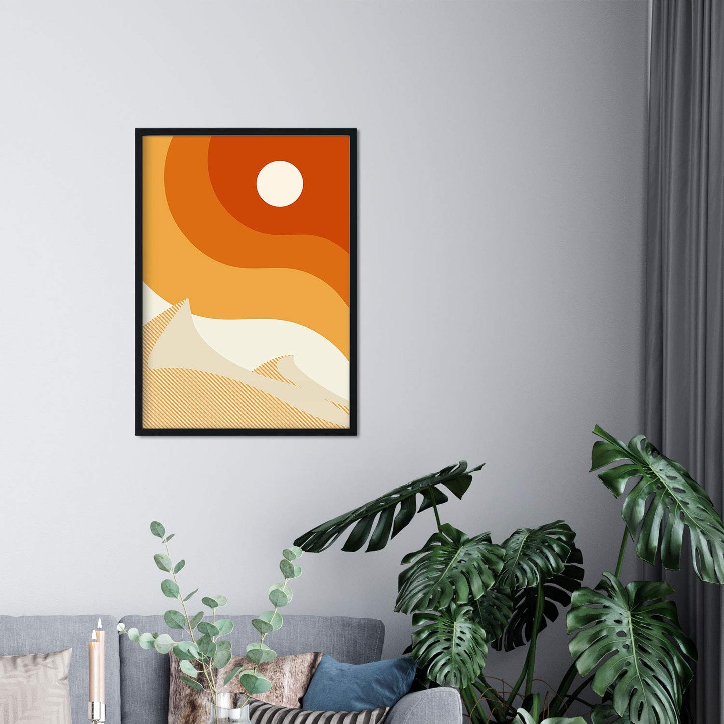 Set de dos posters de paisajes abstractos. Pack de láminas Oceano con diseños a color inspirados en paisajes reales.-Artwork-Nacnic-Nacnic Estudio SL