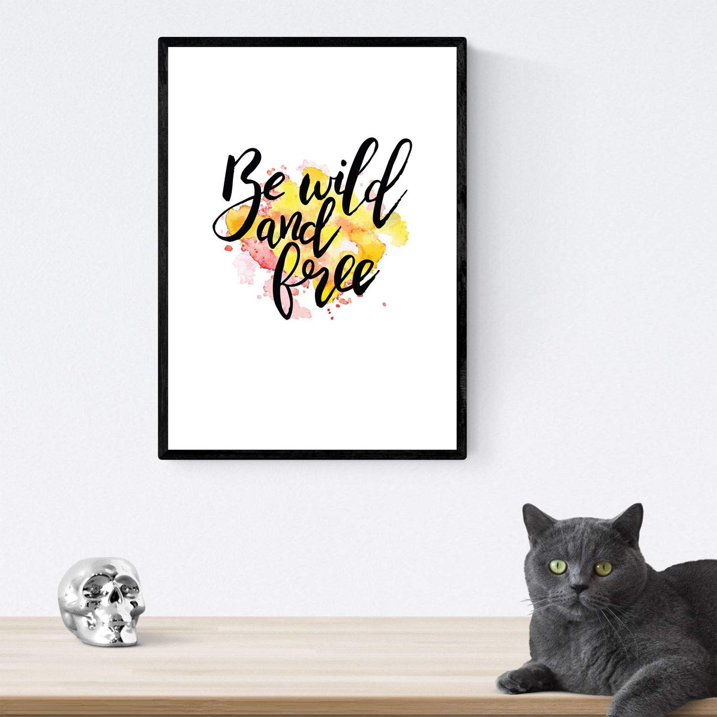 Set de láminas con mensajes felices y coloridos. Pack de posters 'Brave'.-Artwork-Nacnic-Nacnic Estudio SL