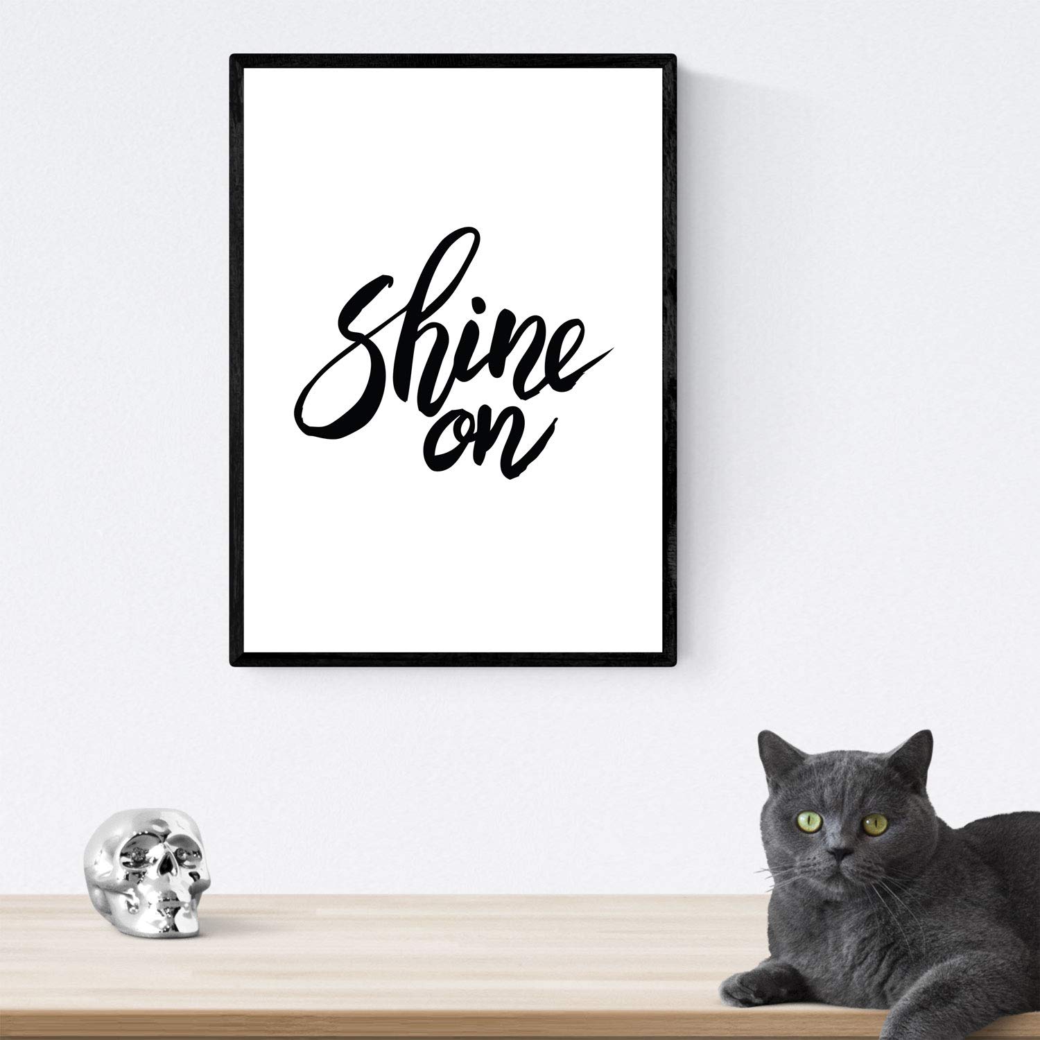 Set de láminas con mensajes felices y coloridos. Pack de posters 'Brilla'.-Artwork-Nacnic-Nacnic Estudio SL