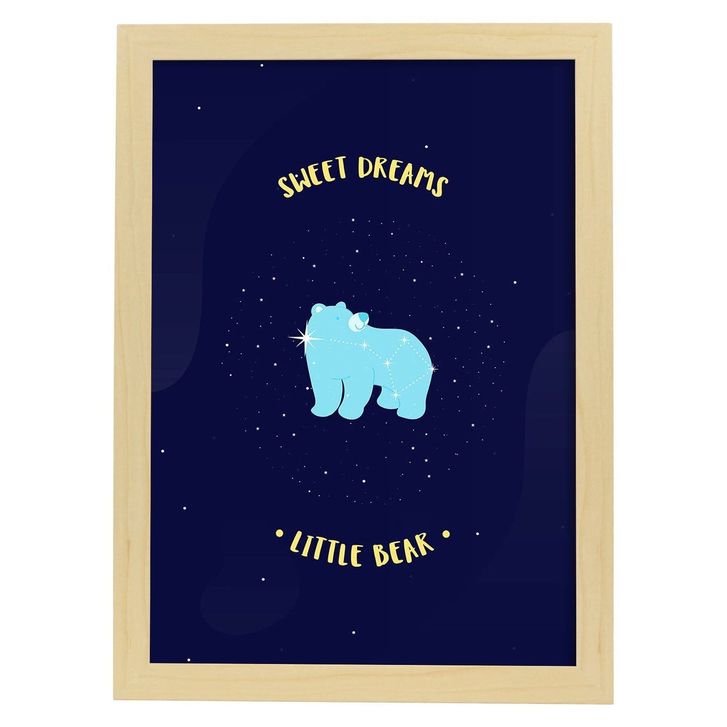 Set de láminas Dulces sueños. Pósters de mascotas para amantes de los animales.-Artwork-Nacnic-A3-Marco Madera clara-Nacnic Estudio SL