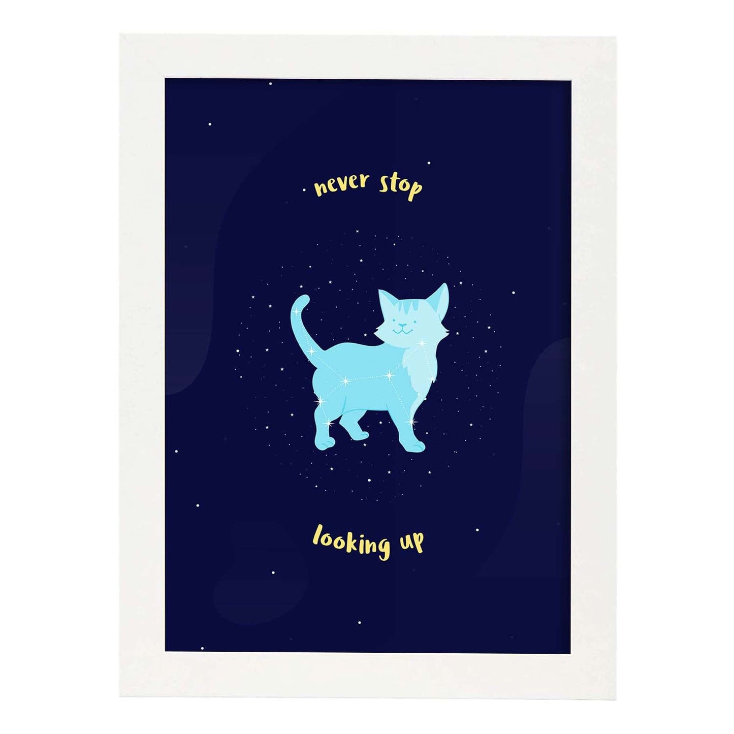 Set de láminas Nunca pares. Pósters de mascotas para amantes de los animales.-Artwork-Nacnic-A3-Marco Blanco-Nacnic Estudio SL