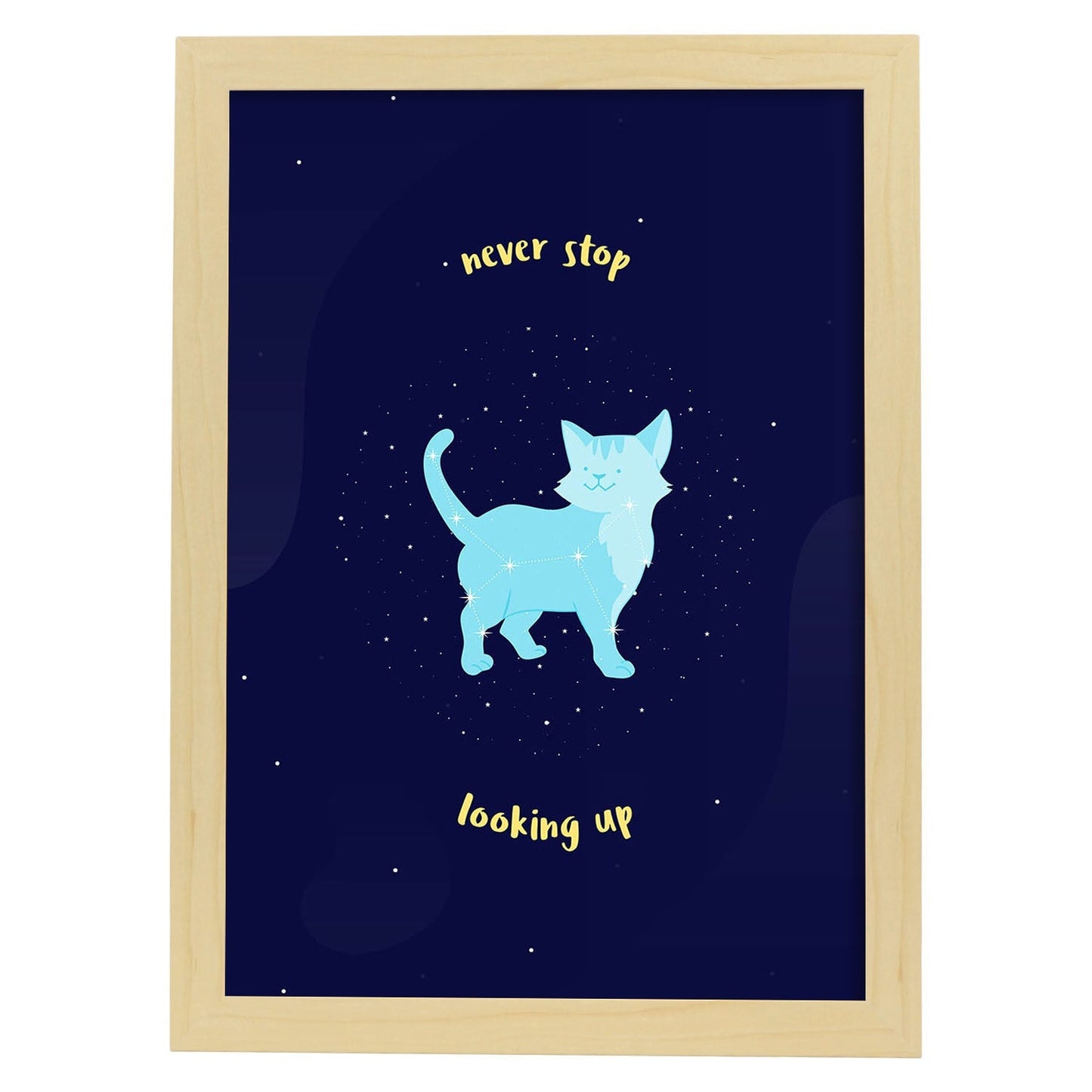 Set de láminas Nunca pares. Pósters de mascotas para amantes de los animales.-Artwork-Nacnic-A3-Marco Madera clara-Nacnic Estudio SL