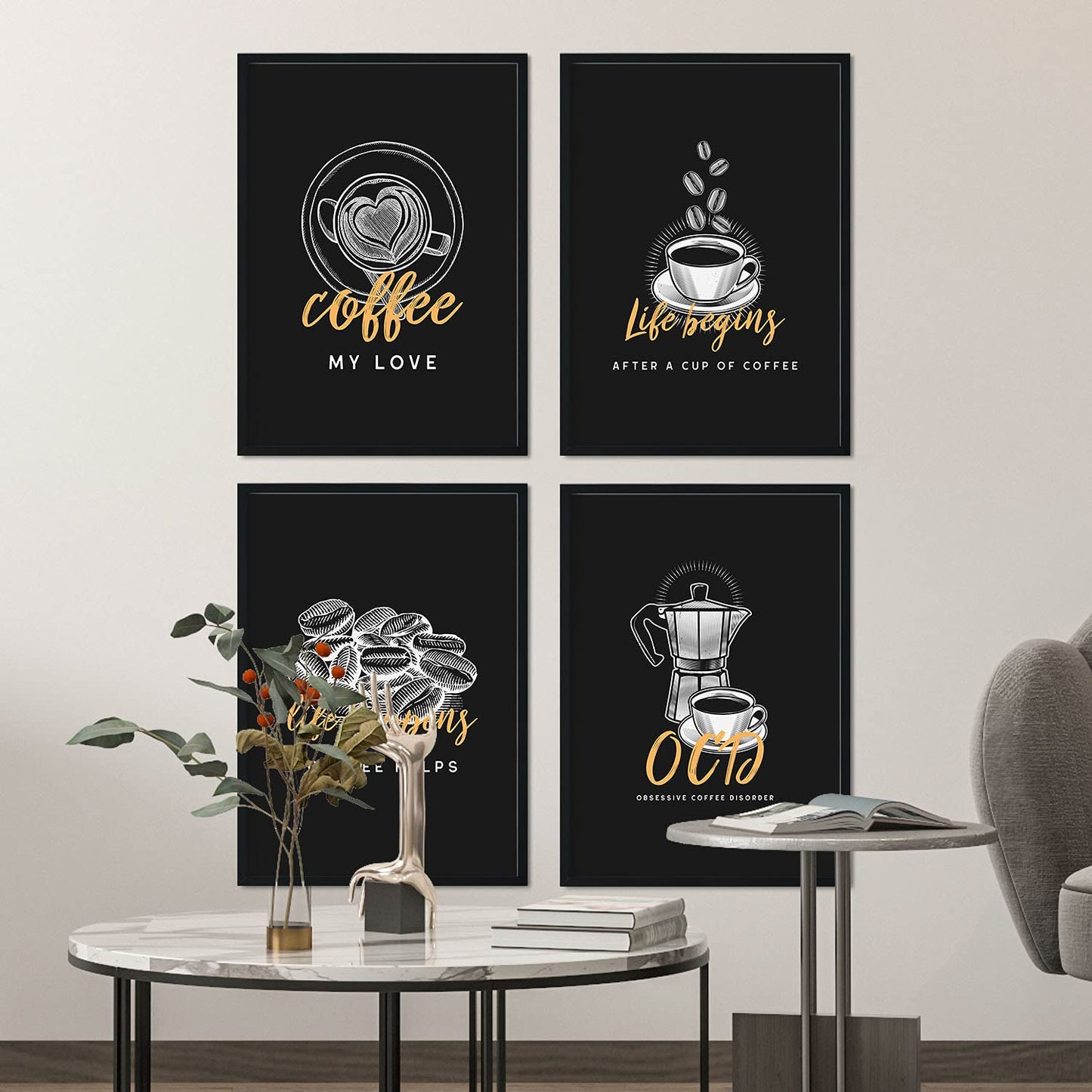 Set de láminas Pack colección. Pósters para cafeterías, restaurantes y amantes del café.-Artwork-Nacnic-Nacnic Estudio SL