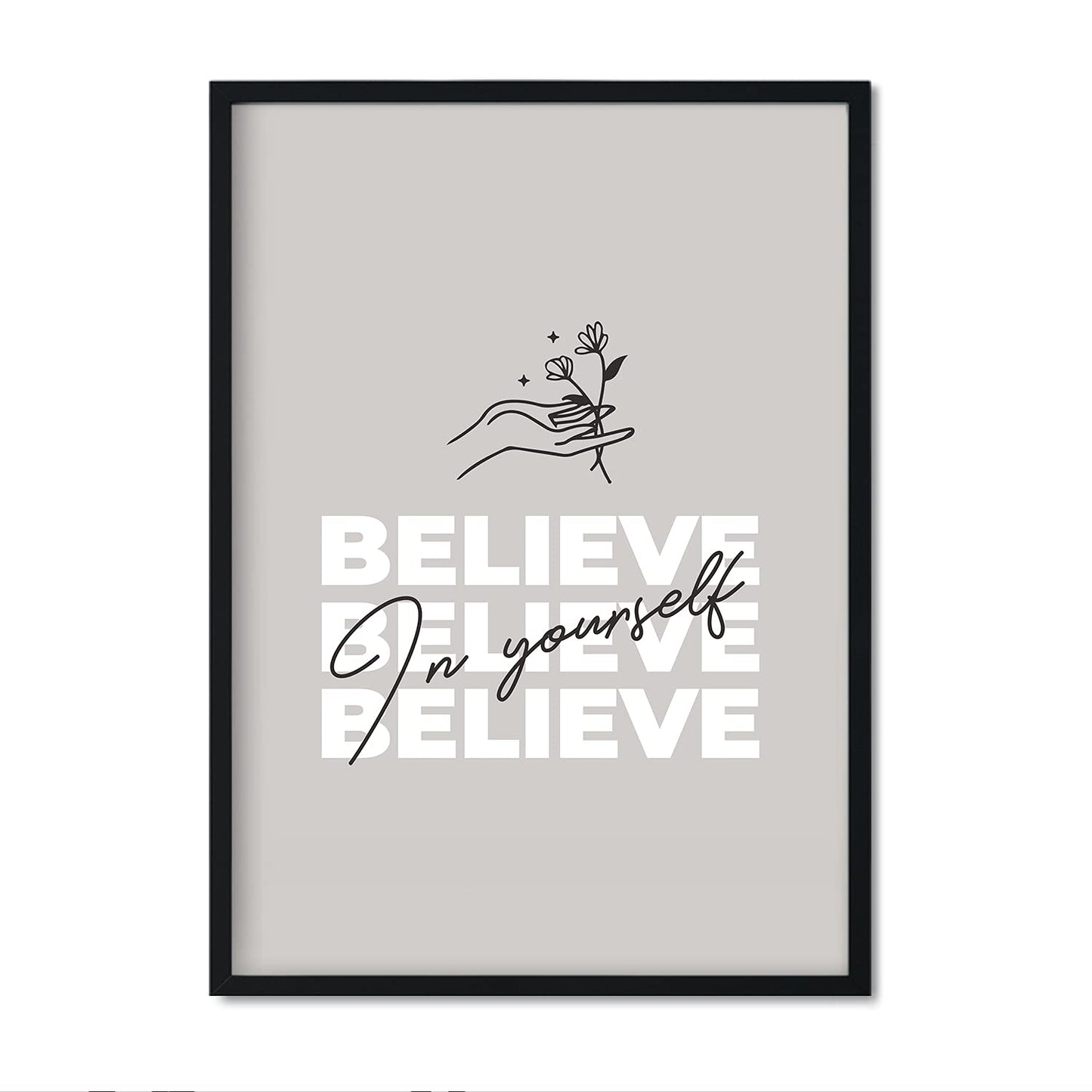 Set de láminas Pack gris. Pósters con mensajes positivos sobre el amor propio.-Artwork-Nacnic-Nacnic Estudio SL