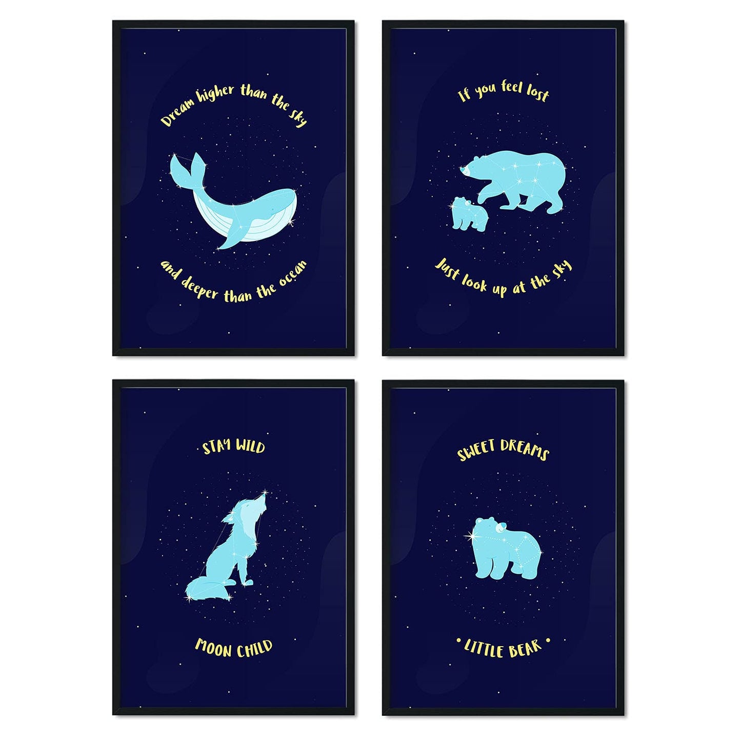 Set de láminas Pack salvaje. Pósters de mascotas para amantes de los animales.-Artwork-Nacnic-Nacnic Estudio SL
