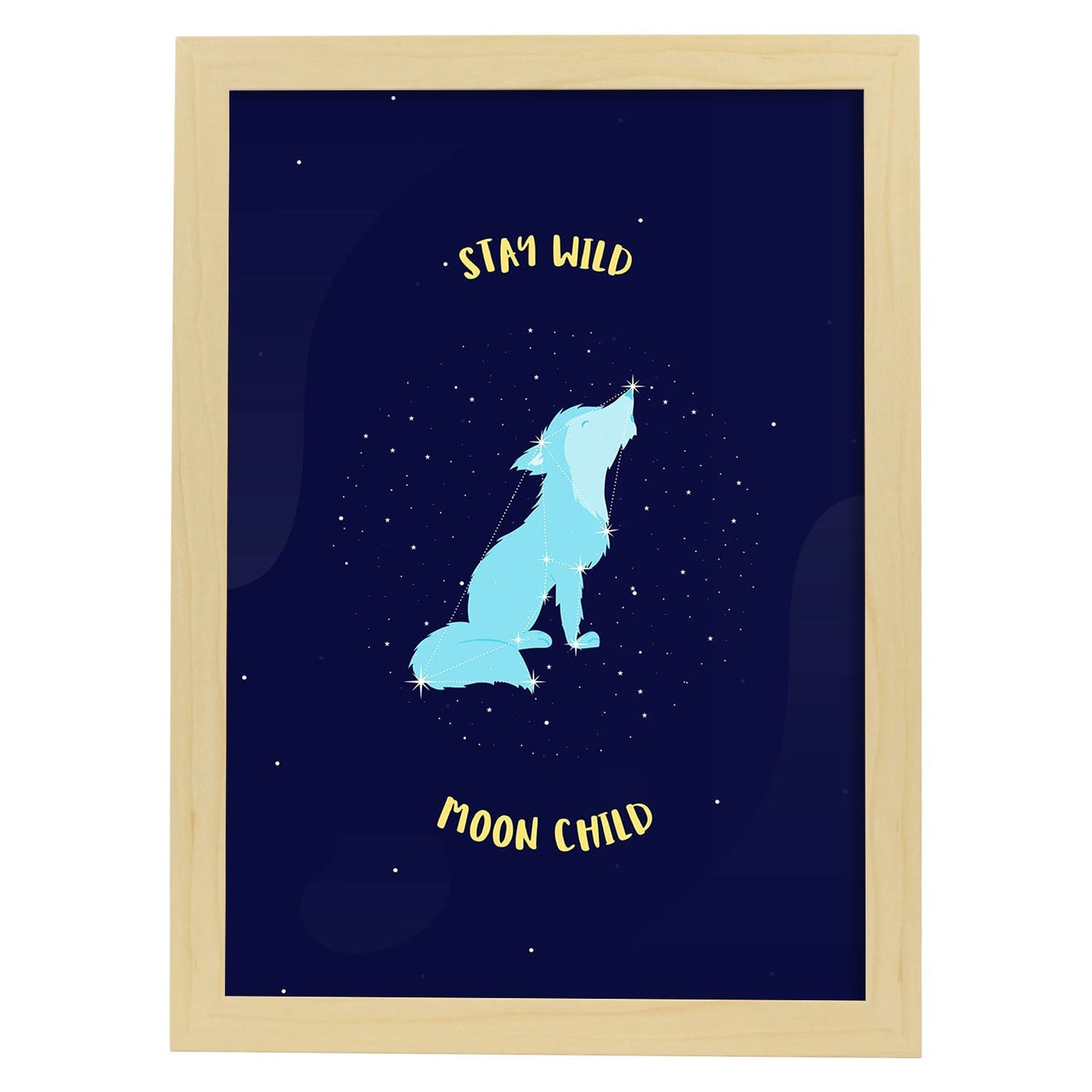 Set de láminas Se salvaje. Pósters de mascotas para amantes de los animales.-Artwork-Nacnic-A3-Marco Madera clara-Nacnic Estudio SL