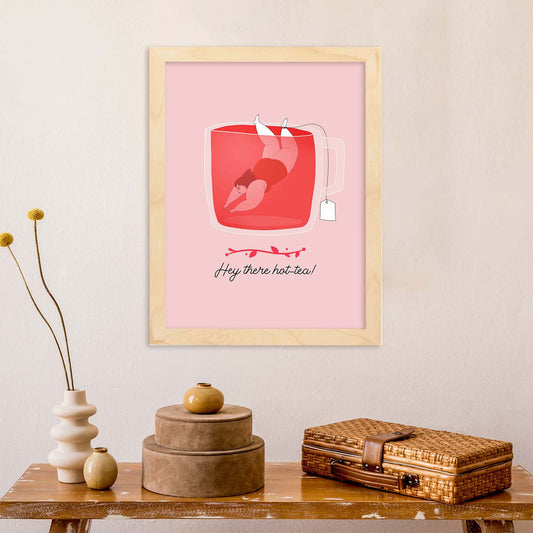 Set de láminas Té caliente. Pósters con ilustraciones para amantes del té y el café.-Artwork-Nacnic-Nacnic Estudio SL