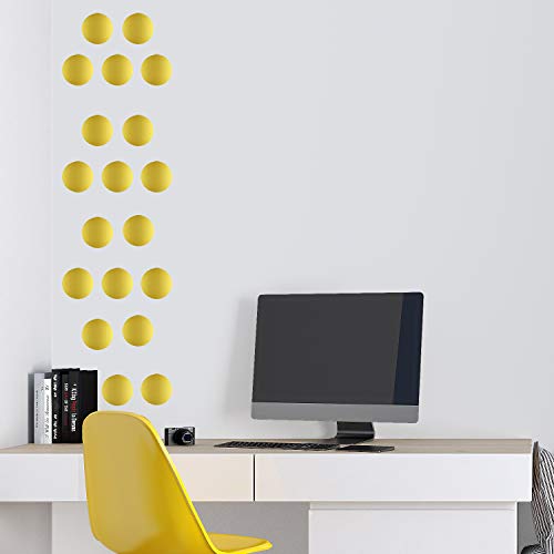 Set de pegatinas de pared CÍRCULOS DE ORO. Pack de 20 unidades. Vinilos decorativos dorados de 10 CM. Decoración para Hogar, Oficina, Tienda.-Nacnic-Nacnic Estudio SL