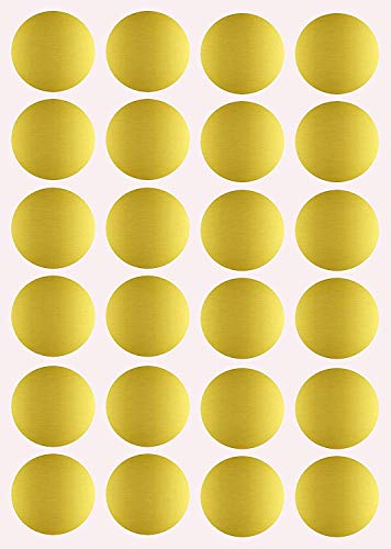 Set de pegatinas de pared CÍRCULOS DE ORO. Pack de 35 unidades. Vinilos decorativos dorados de 7 CM. Decoración para Hogar, Oficina, Tienda.-Nacnic-Nacnic Estudio SL