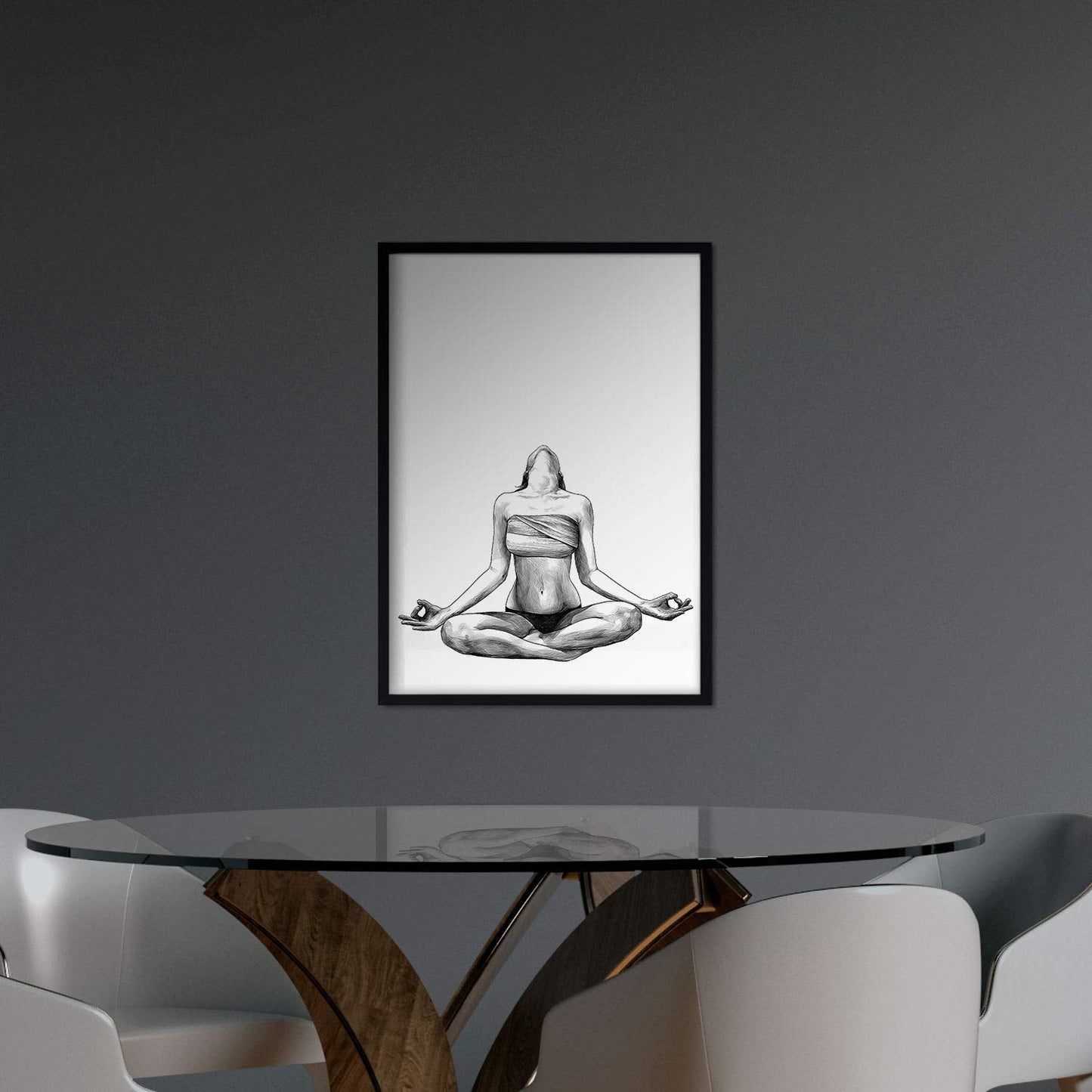 Set de posters eróticos. Láminas Posiciones dibujadas con imágenes sensuales del cuerpo femenino.-Artwork-Nacnic-Nacnic Estudio SL