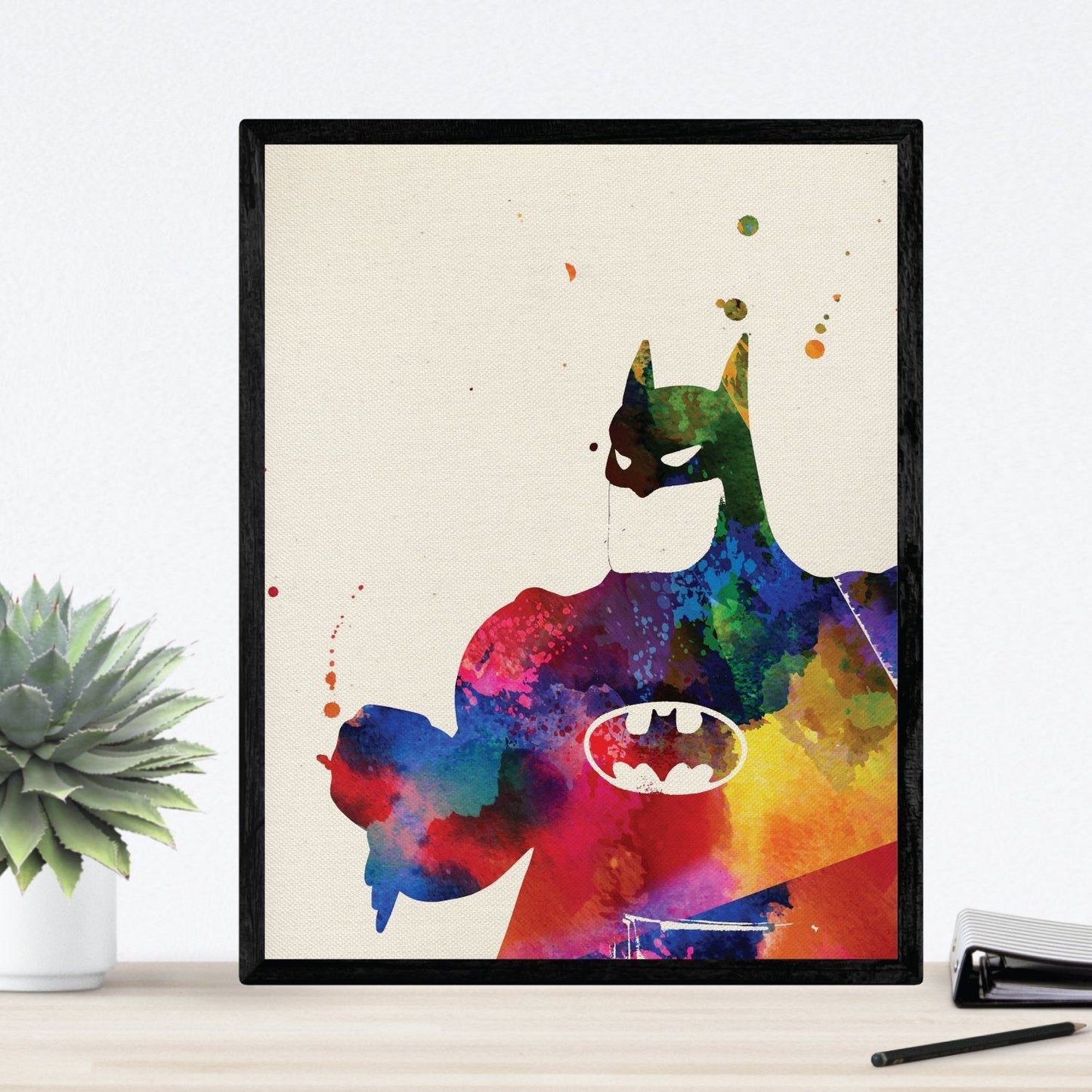 Set de Tres láminas para enmarcar Batman. Pack de Posters de Batman. Laminas de El Caballero Oscuro en .-Artwork-Nacnic-Nacnic Estudio SL