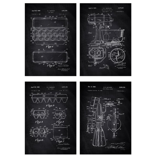 Set Preparado para cocinar - 250 gr A4 Size - Chalkboard-Artwork-Nacnic-Nacnic Estudio SL