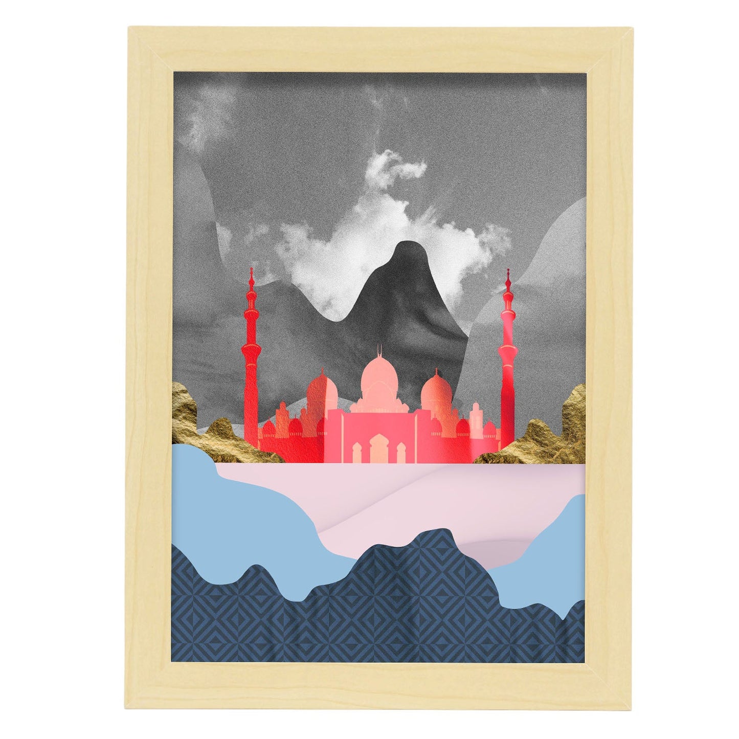 Sheikh Zayed Grand Mosque-Artwork-Nacnic-A4-Marco Madera clara-Nacnic Estudio SL