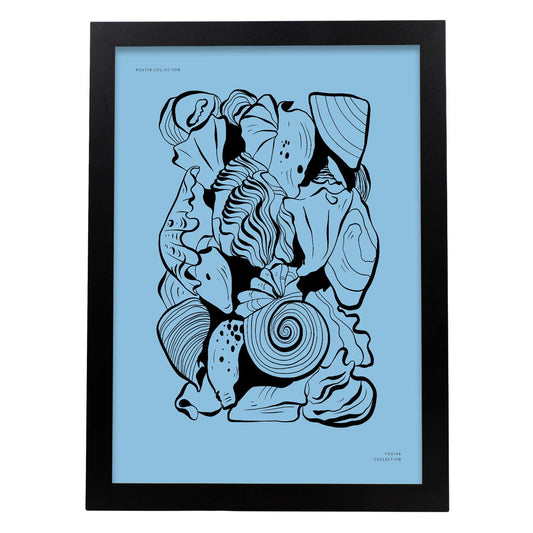 Shell Collage-Artwork-Nacnic-A3-Sin marco-Nacnic Estudio SL