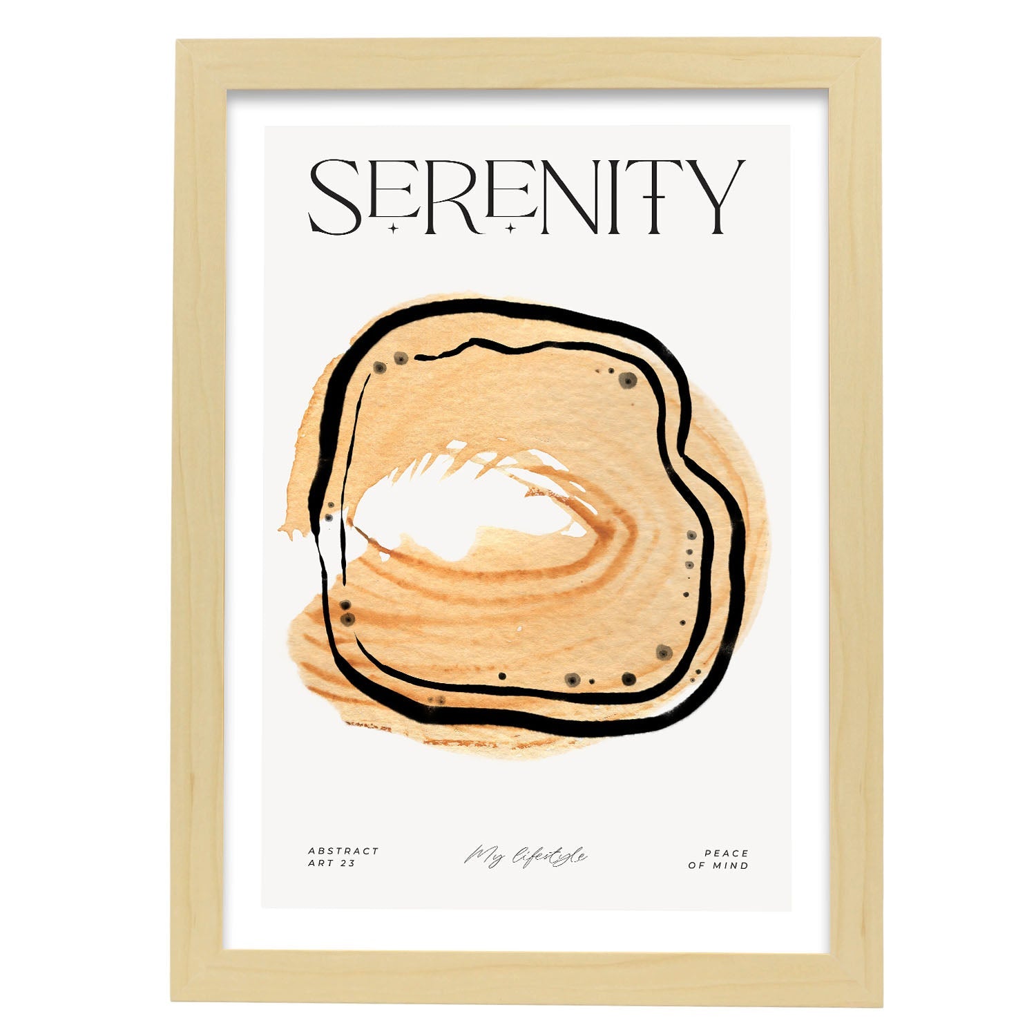 Siren-Artwork-Nacnic-A3-Marco Madera clara-Nacnic Estudio SL