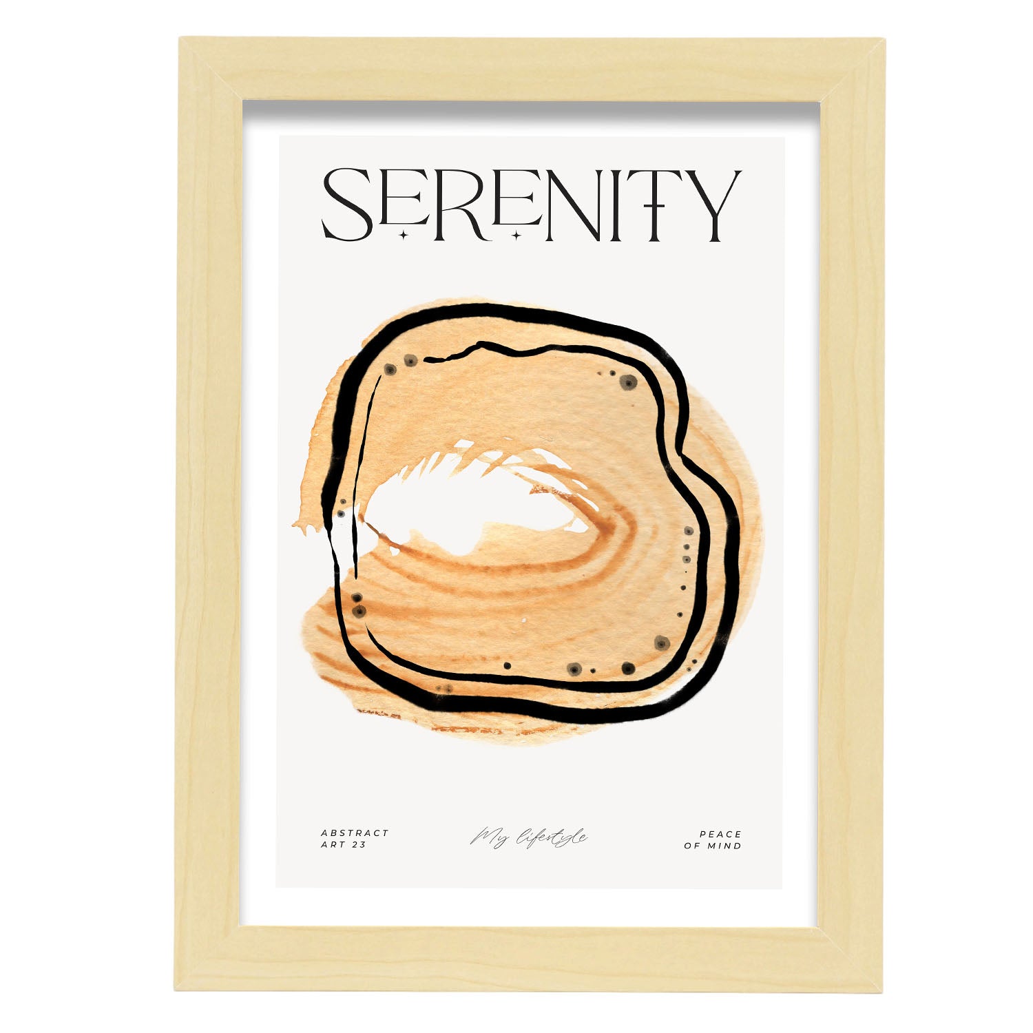 Siren-Artwork-Nacnic-A4-Marco Madera clara-Nacnic Estudio SL