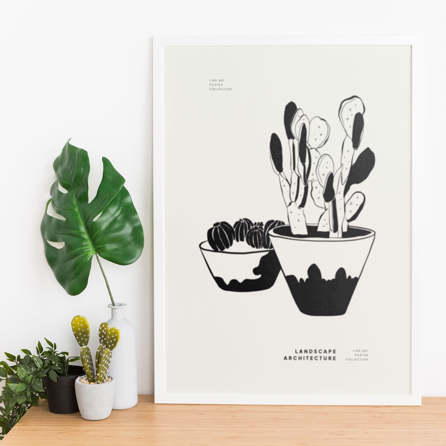 Small Potted Cactus-Artwork-Nacnic-Nacnic Estudio SL
