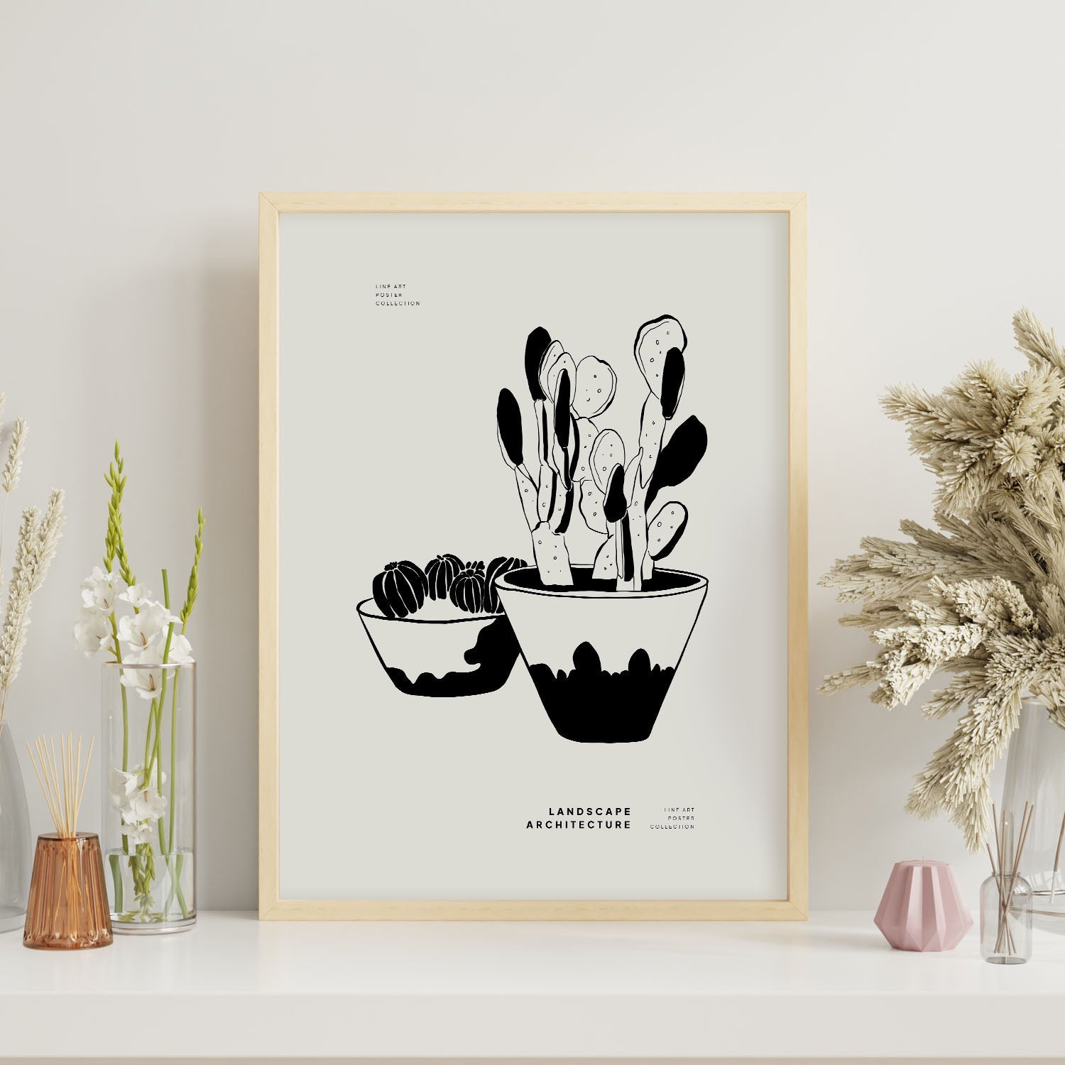 Small Potted Cactus-Artwork-Nacnic-Nacnic Estudio SL