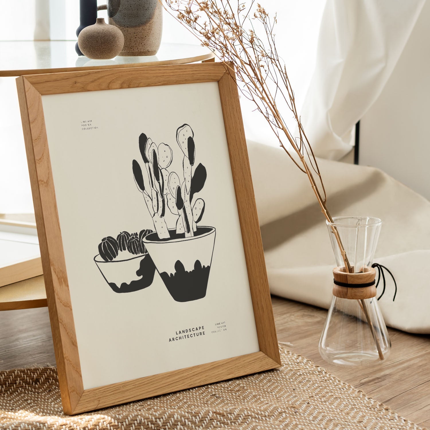 Small Potted Cactus-Artwork-Nacnic-Nacnic Estudio SL