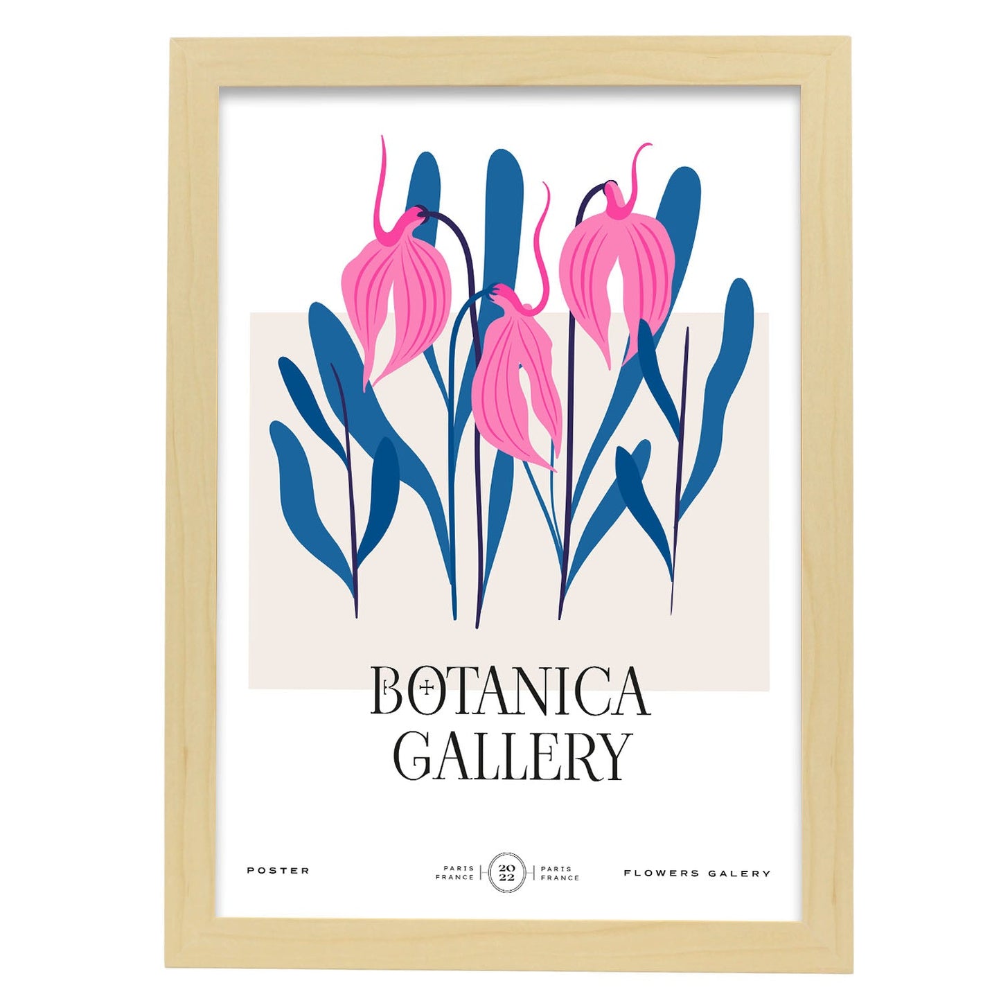 Snake Orchids-Artwork-Nacnic-A3-Marco Madera clara-Nacnic Estudio SL