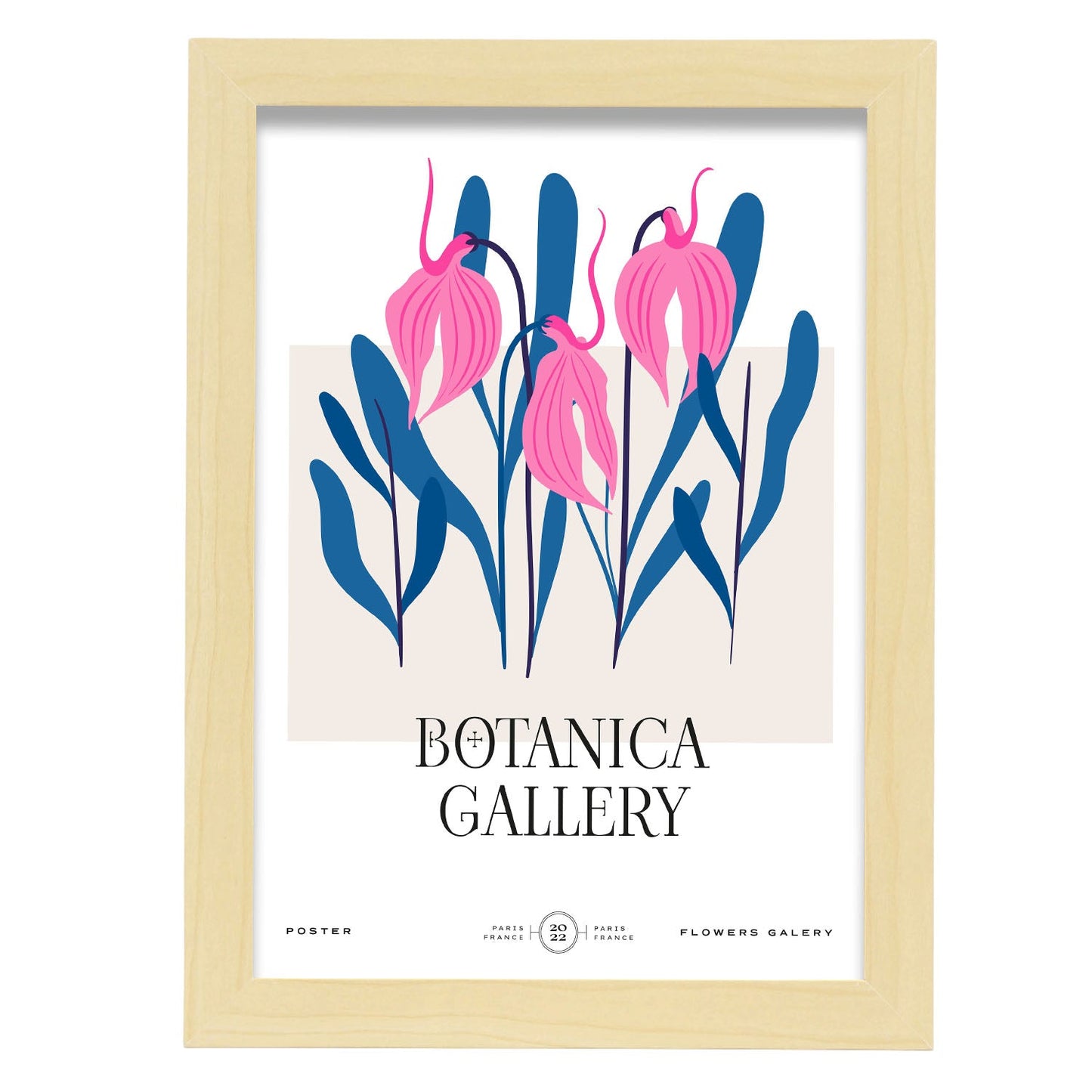 Snake Orchids-Artwork-Nacnic-A4-Marco Madera clara-Nacnic Estudio SL