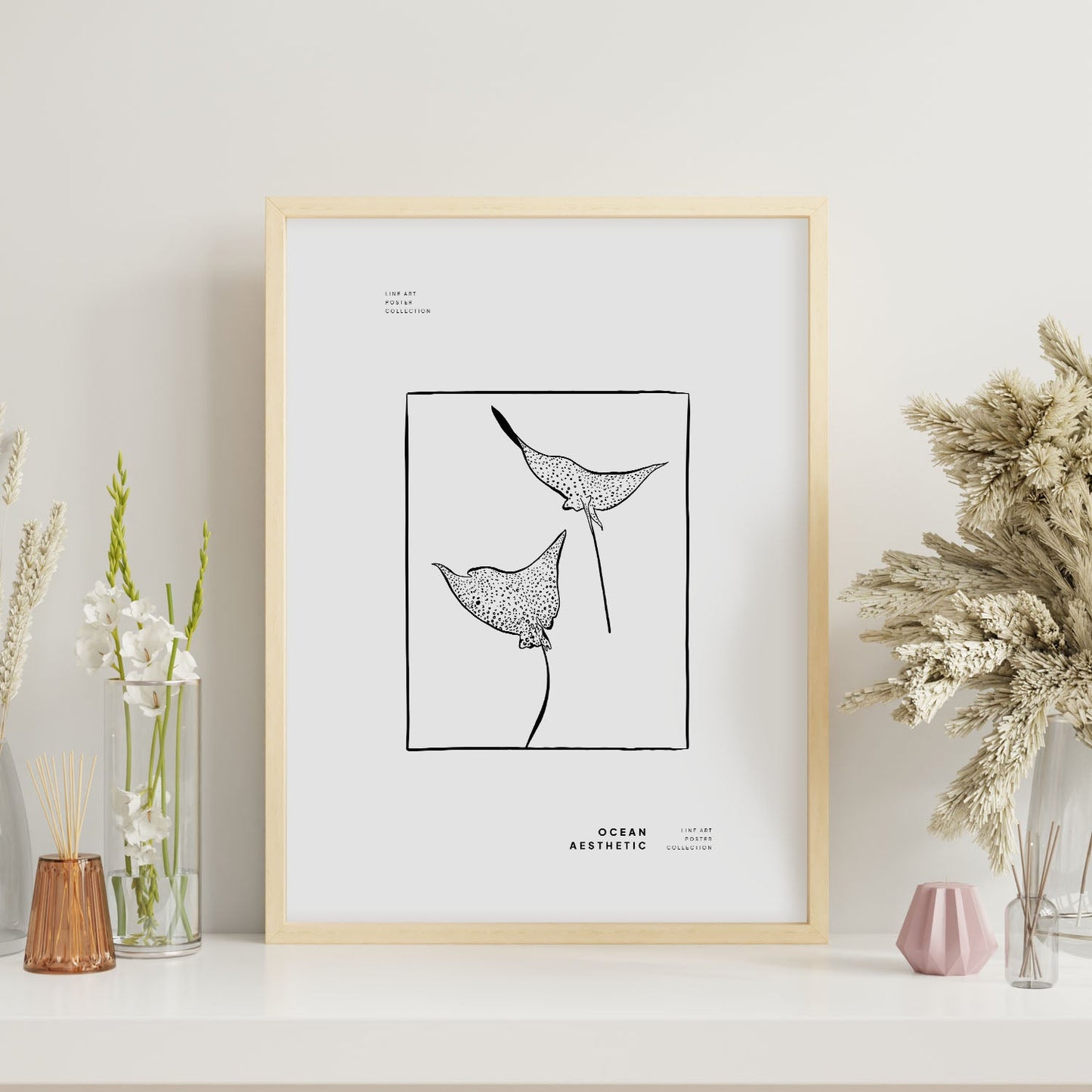 Spotted eagle rays-Artwork-Nacnic-Nacnic Estudio SL