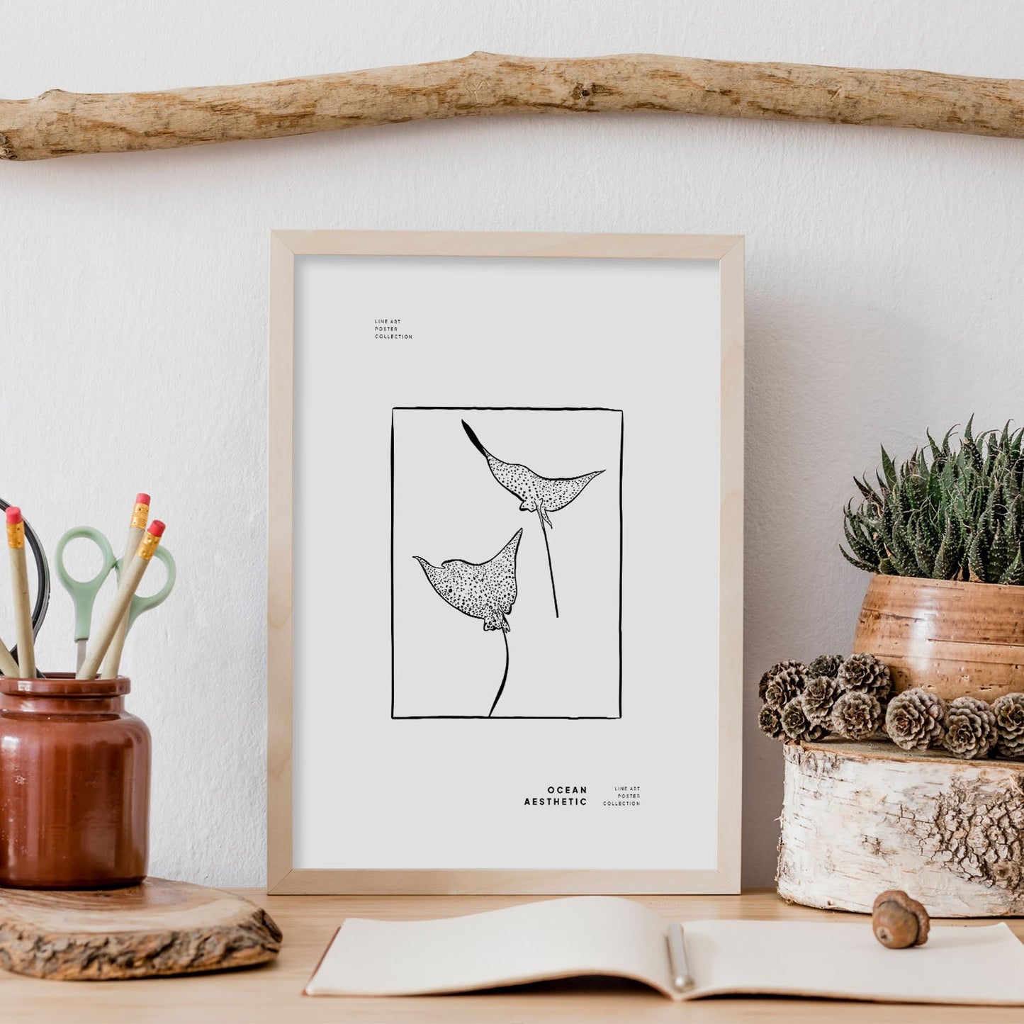 Spotted eagle rays-Artwork-Nacnic-Nacnic Estudio SL