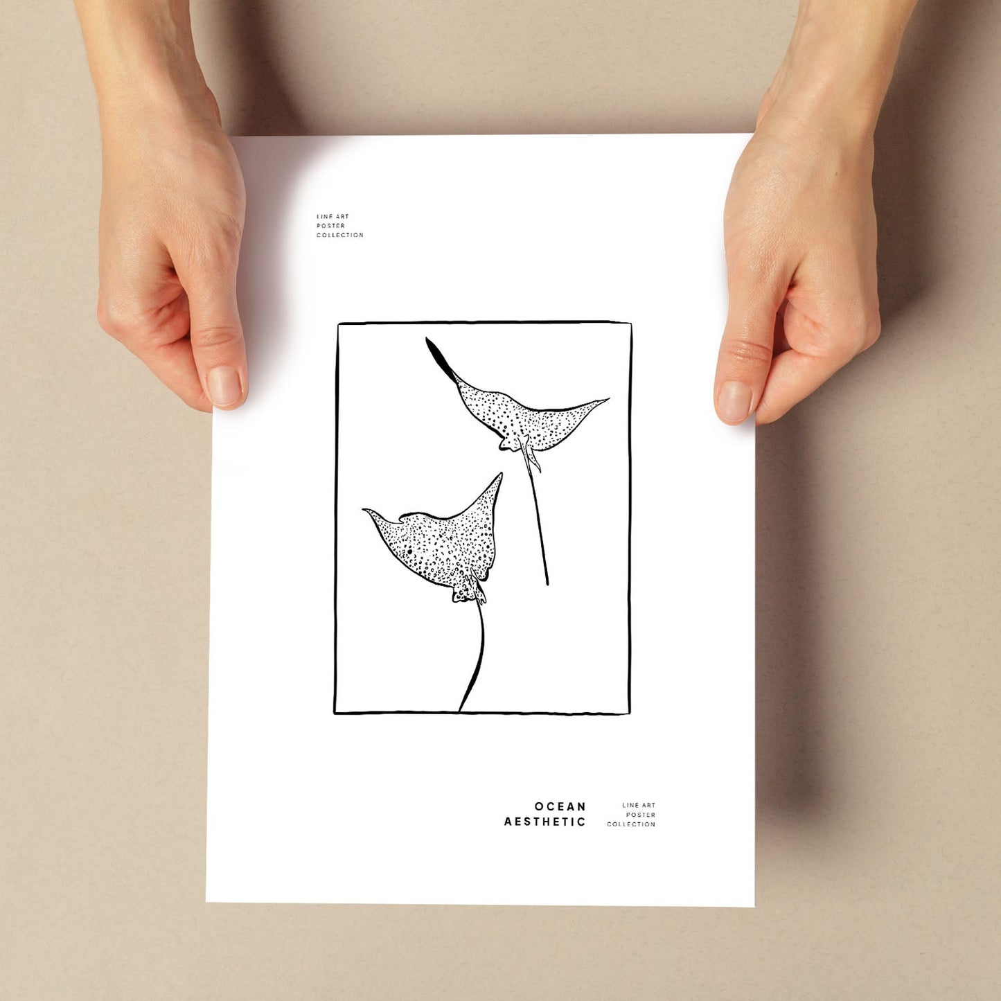 Spotted eagle rays-Artwork-Nacnic-Nacnic Estudio SL