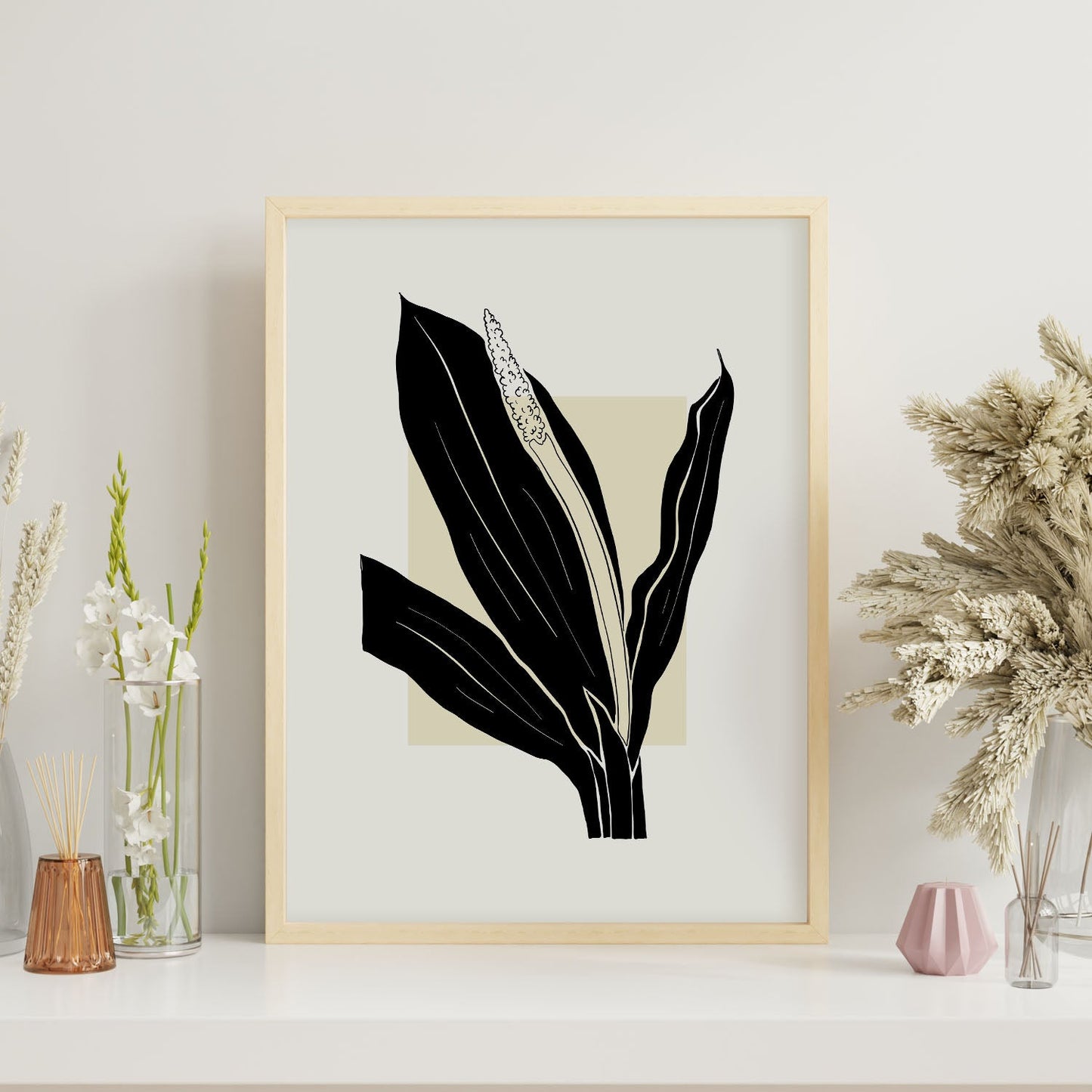 Staghorn Fern-Artwork-Nacnic-Nacnic Estudio SL