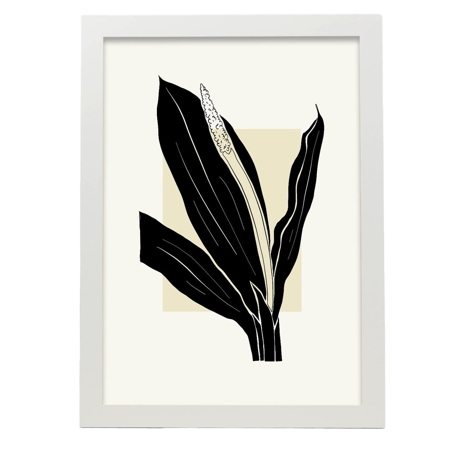 Staghorn Fern-Artwork-Nacnic-A3-Marco Blanco-Nacnic Estudio SL