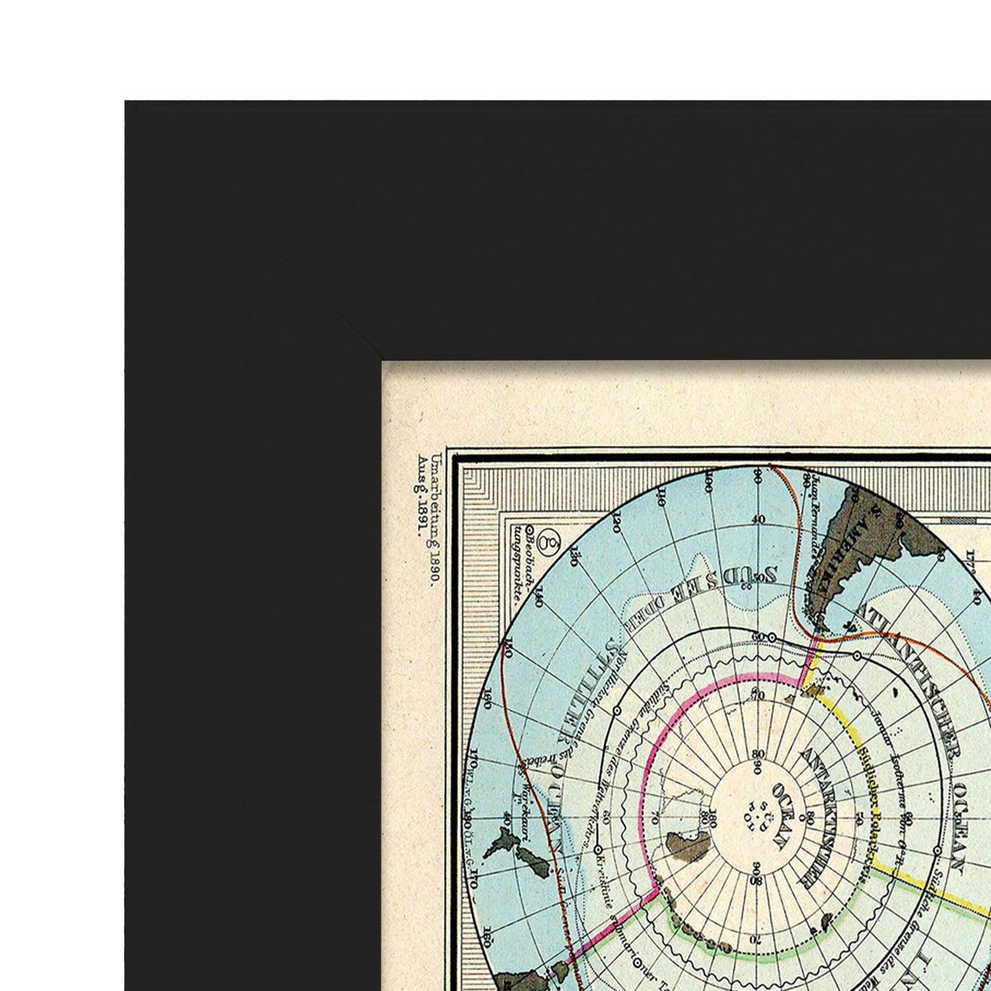 Stielers_Handatlas_1891_map-of-Antarctic-Artwork-Nacnic-Nacnic Estudio SL